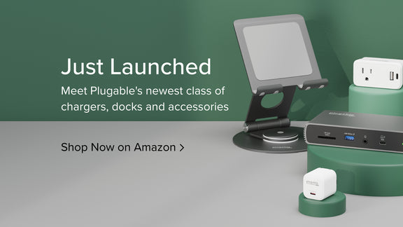 Just Launched products - Meet Plugable's newest class of chargers, docks, and accessories - Shop now on Amazon