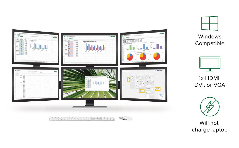 Image showing a workspace setup with six monitors