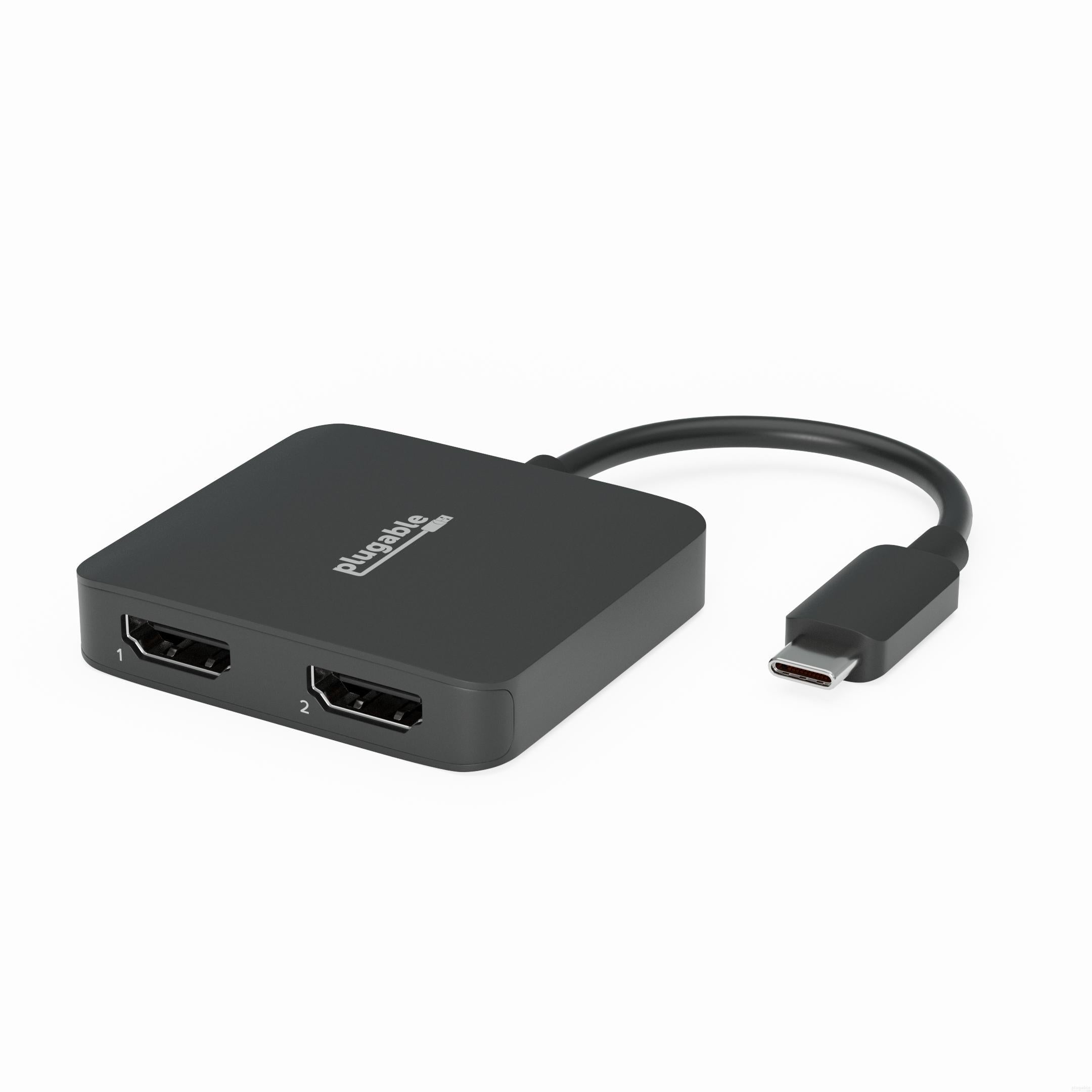 Plugable USB-C Dual 4K HDMI MST Display Adapter Plugable