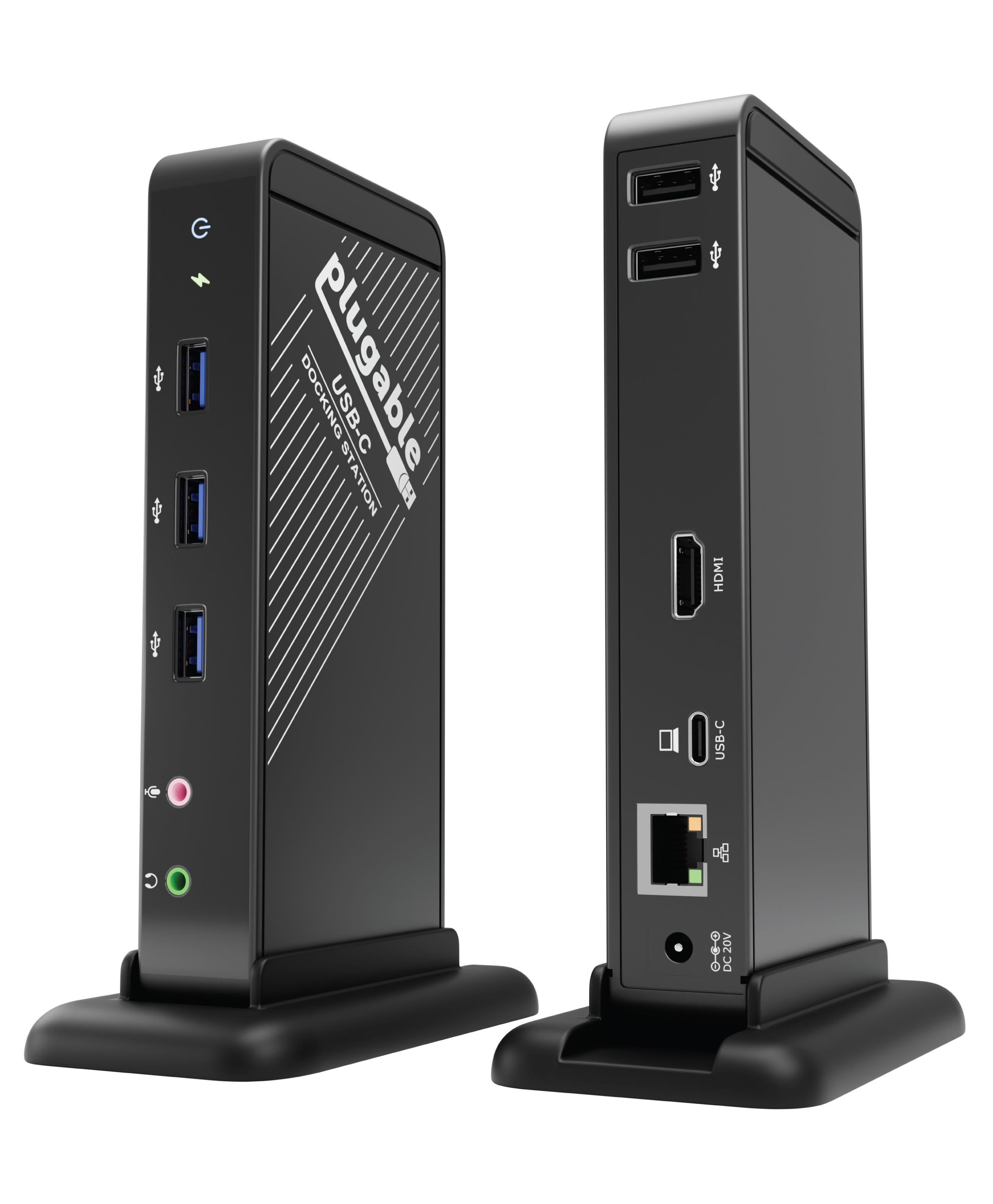 Plugable USB-C Docking Station with HDMI, 60W Laptop Charging