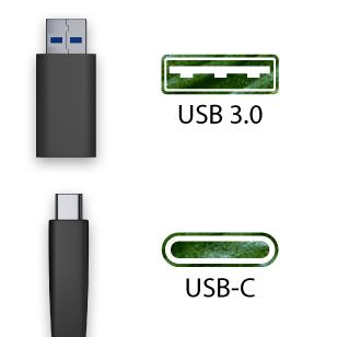 Includes a native USB-C connection and built-in Gigabit Ethernet port for wired connectivity