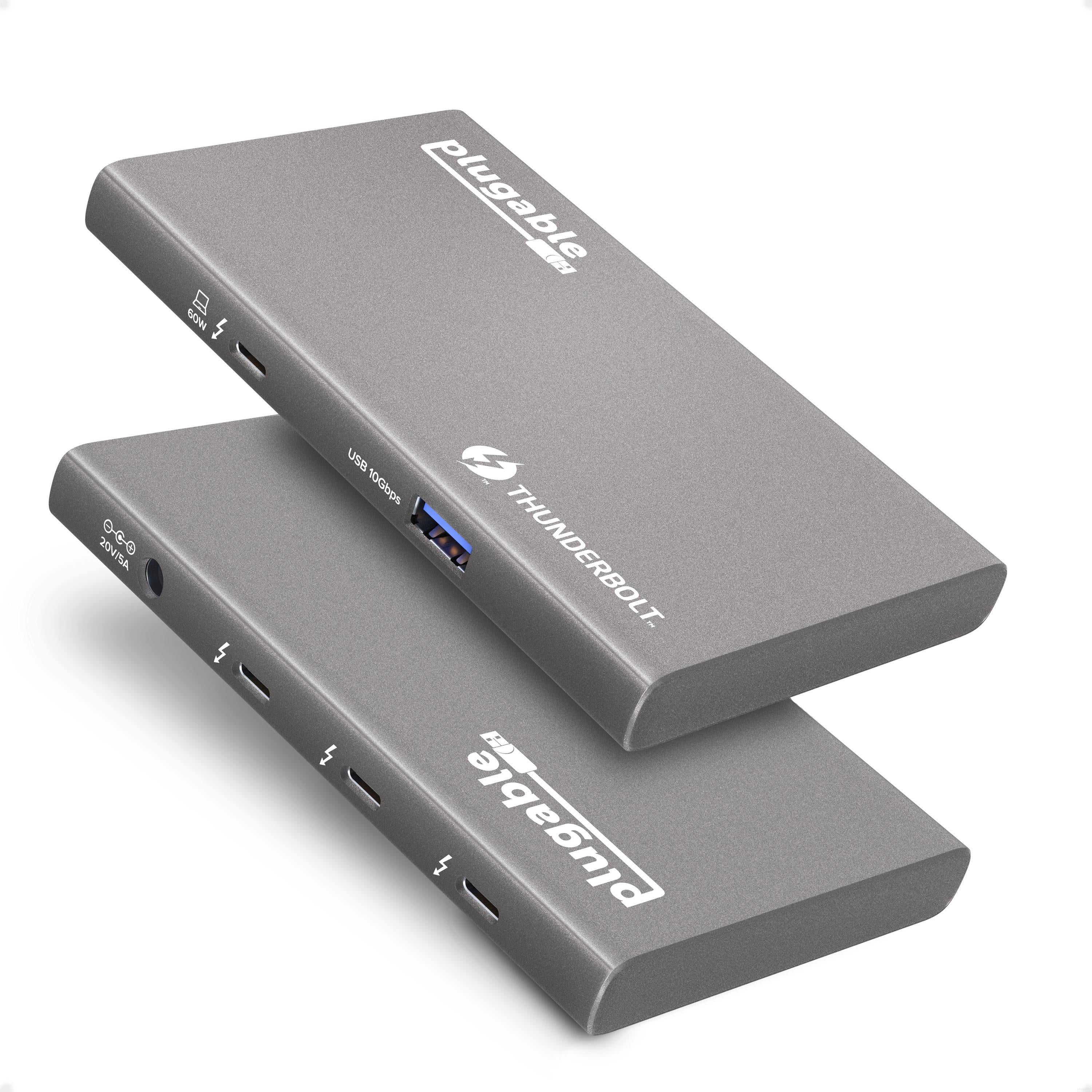 Plugable Thunderbolt™ Docking Station, Dual HDMI with DisplayPort, 96W –  Plugable Technologies
