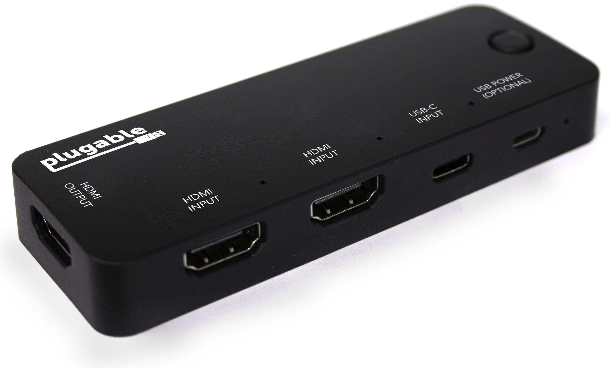 Plugable HDMI Switch With USB-C Plugable Technologies
