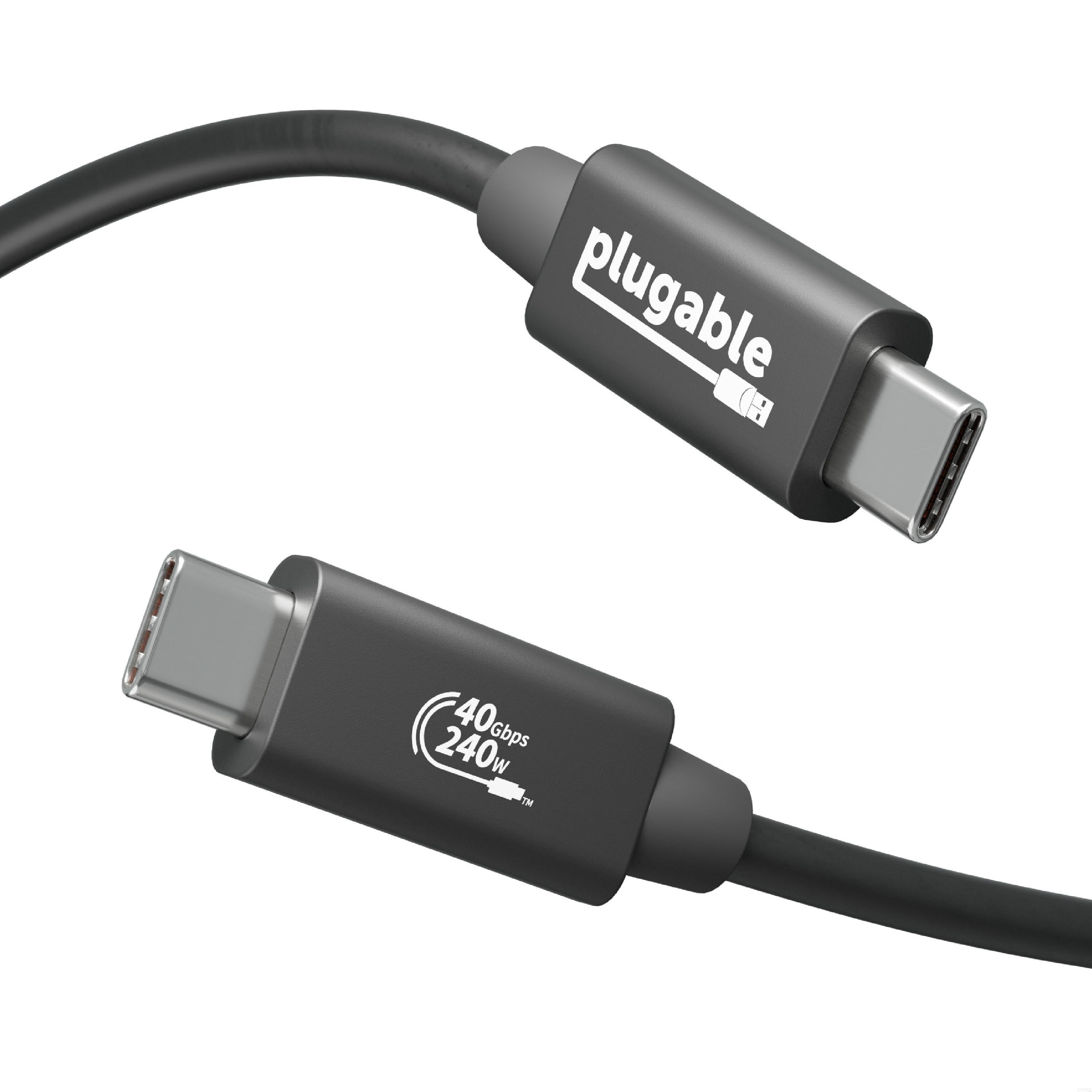 Plugable USB4 240W EPR Cable (3.3ft/1m) – Plugable Technologies