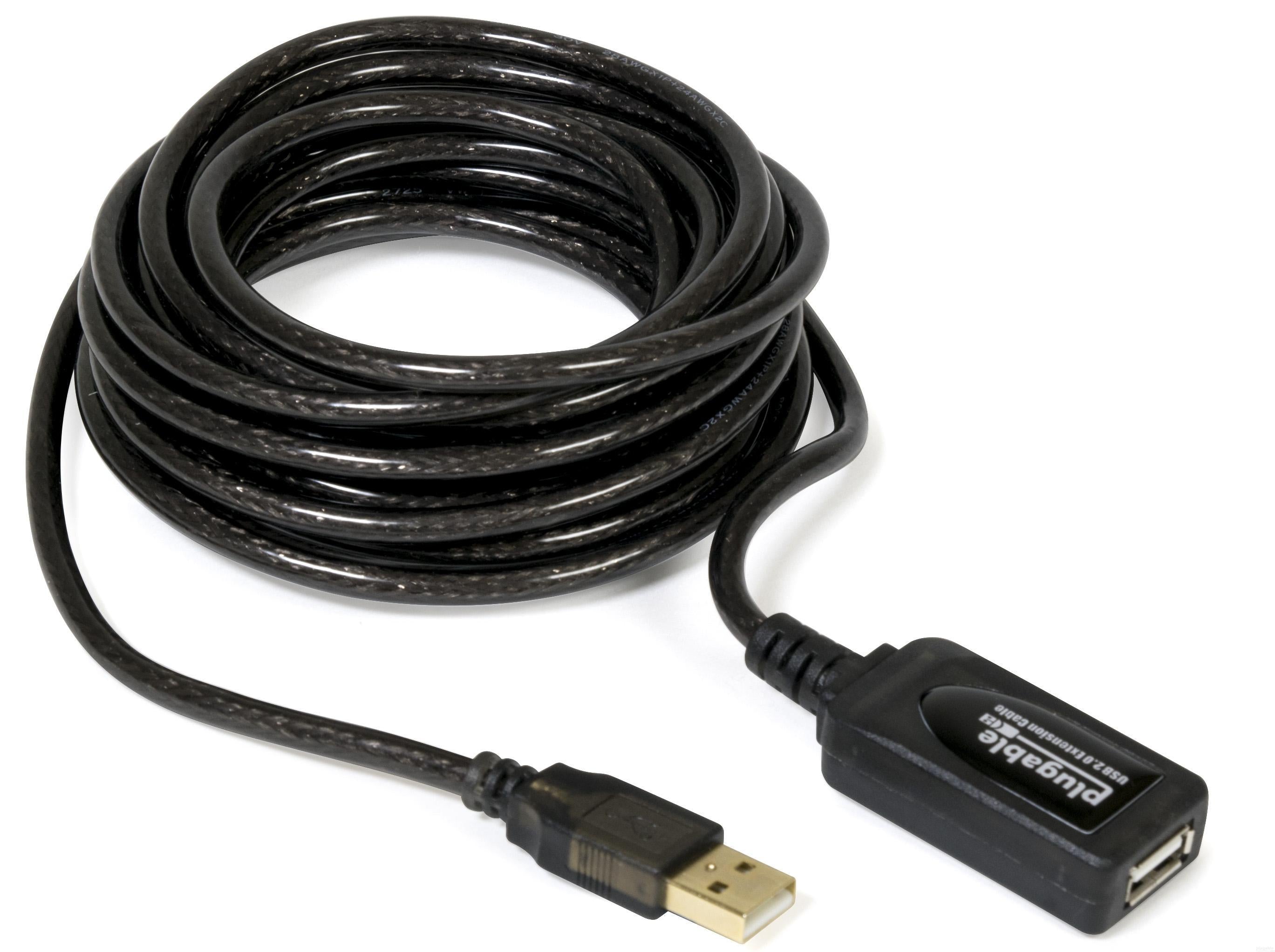Forsøg tyve Tegn et billede Plugable USB 2.0 Active Extension Cable (5m/16′) – Plugable Technologies