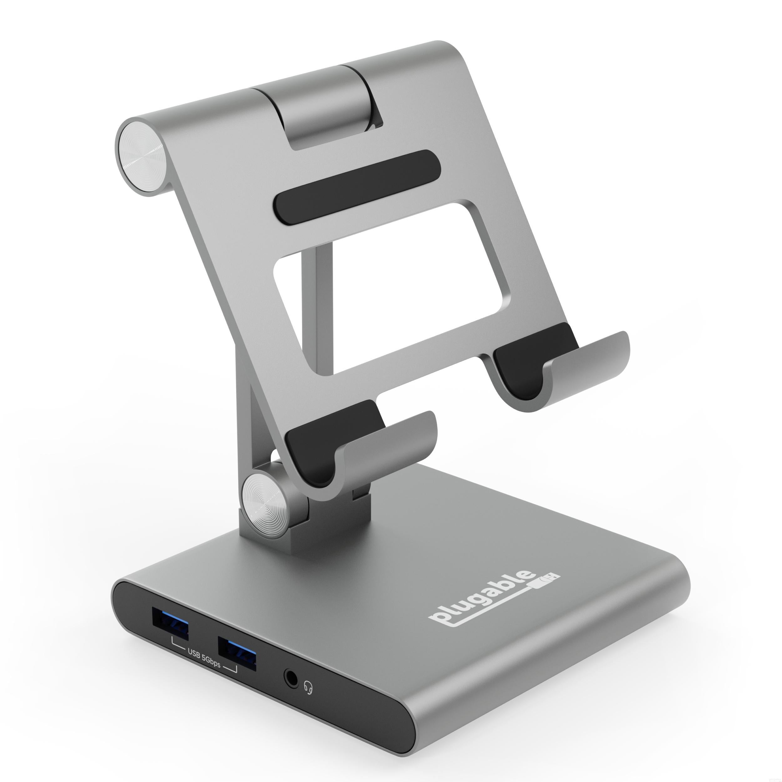 Plugable Digital Microscope with Flexible Arm Observation Stand Compatible  with USB and USB-C Windows, macOS, ChromeOS, iPad (USB C), Android, Linux