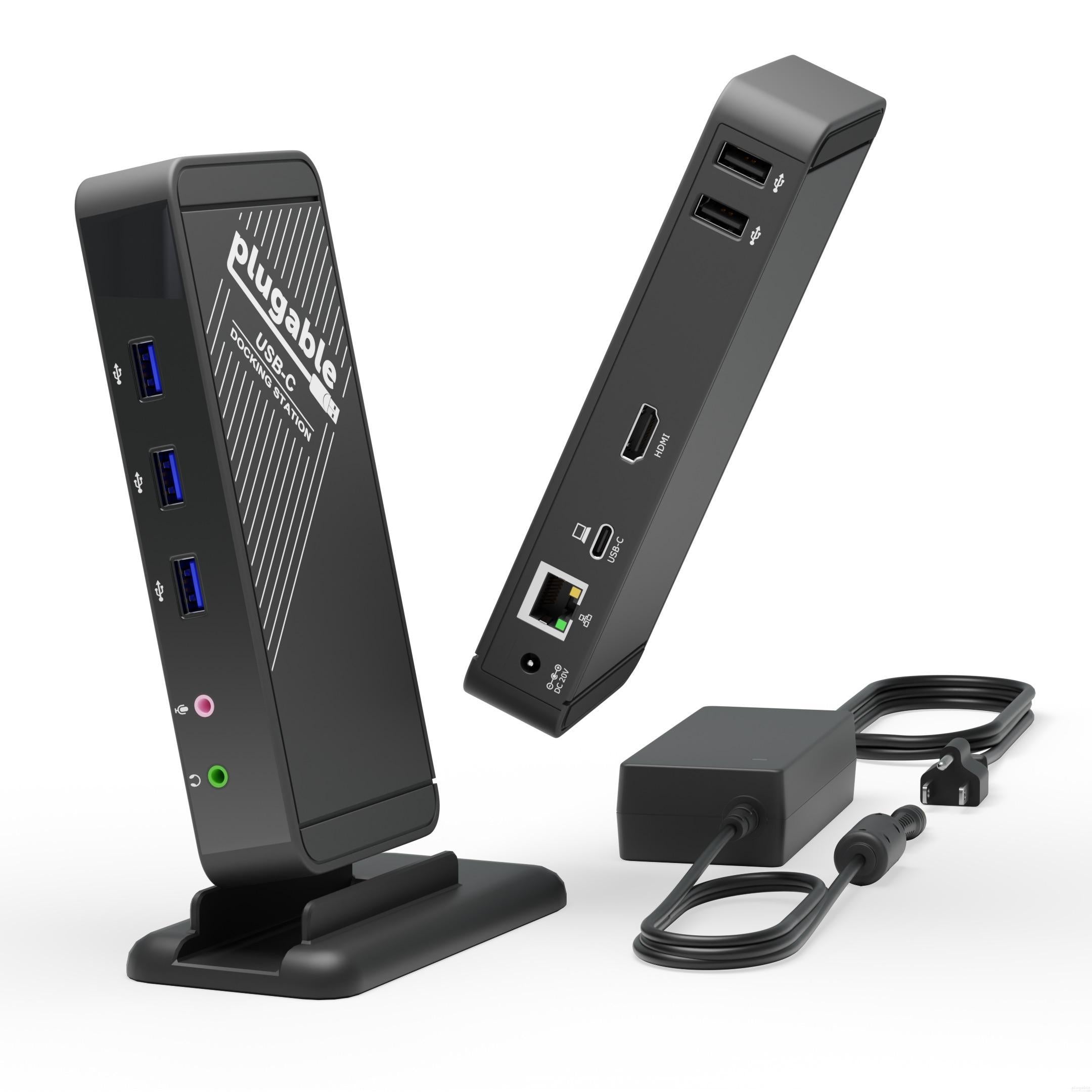 Plugable USB-C Docking Station with HDMI, 60W Laptop Charging – Plugable  Technologies