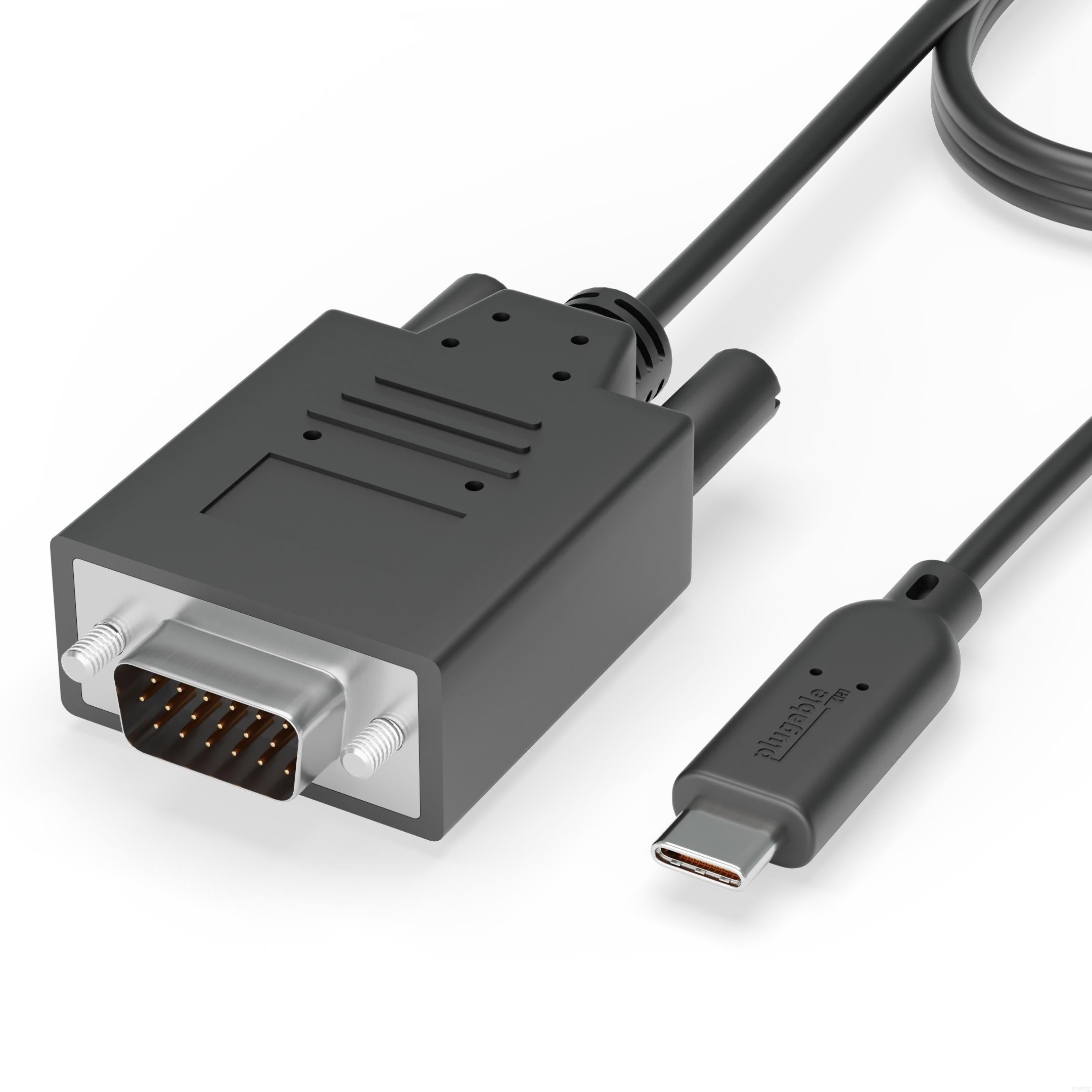 CableCreation USB C to HDMI + VGA adapter, USB 3.1 Type C to VGA