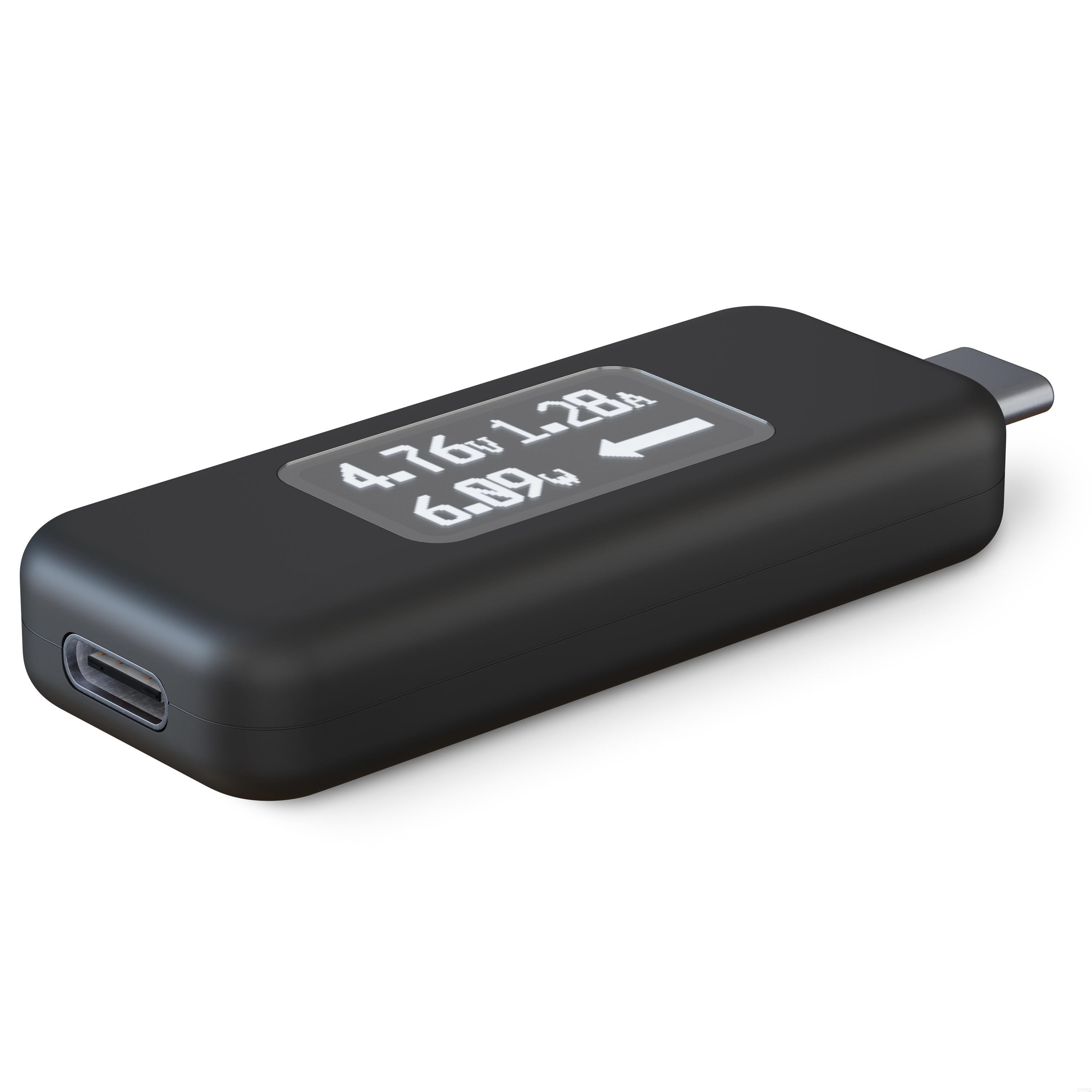 kran Flad Milestone Plugable USB-C Voltage and Amperage Meter – Plugable Technologies