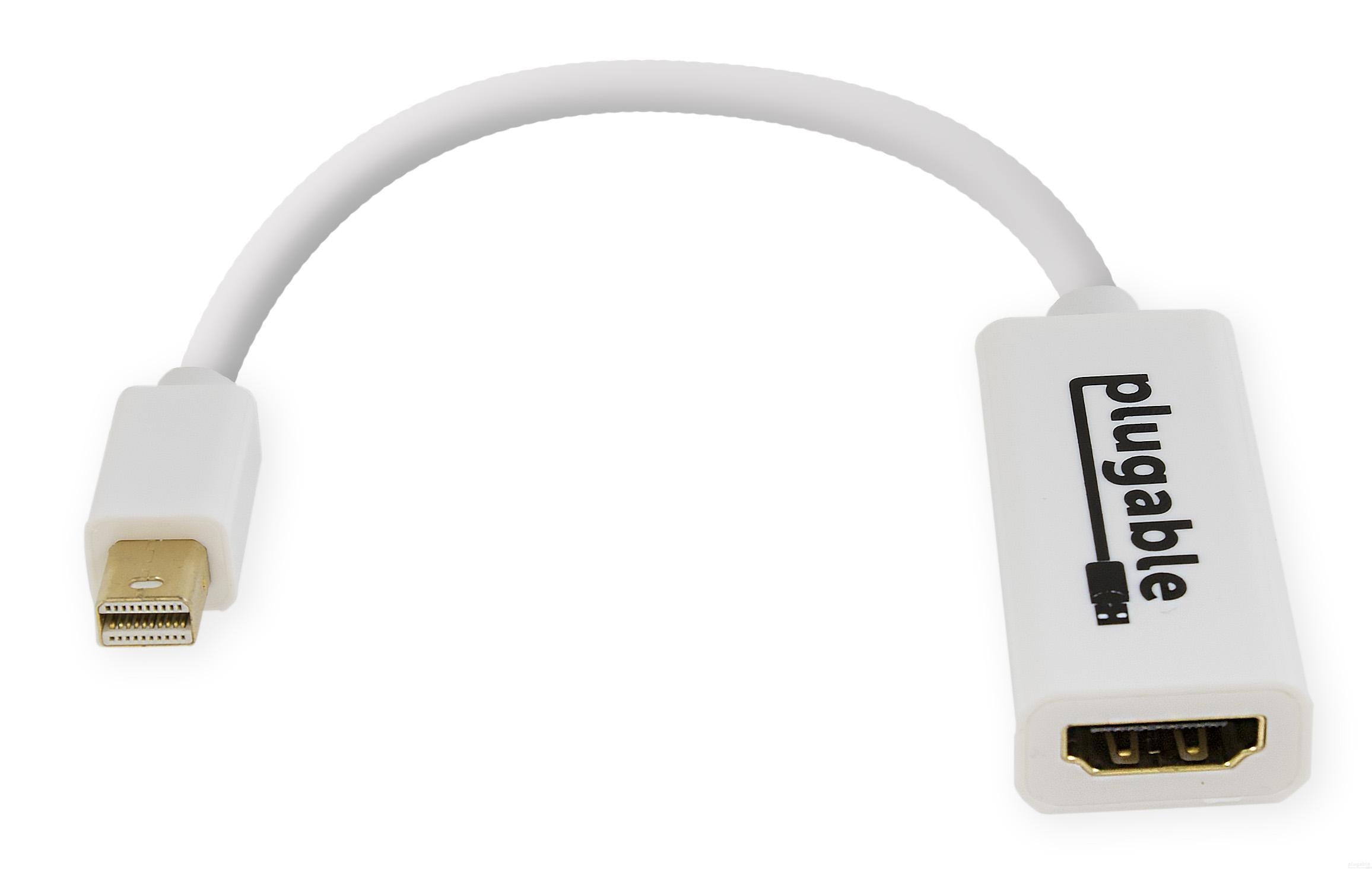 Plugable Mini DisplayPort to HDMI Adapter (Passive) Plugable