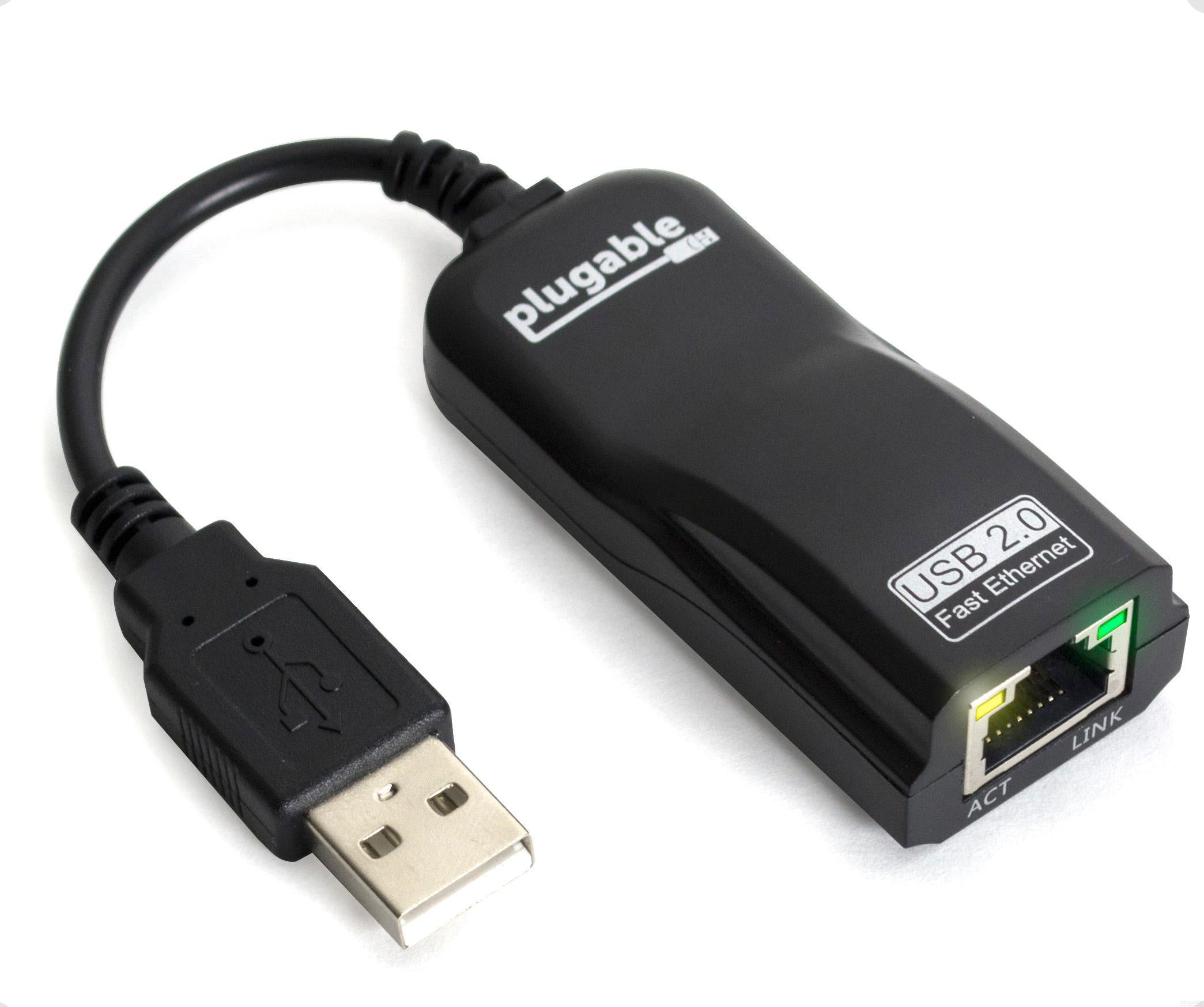 Plugable USB2.0 10/100 高速イーサネット アダプター