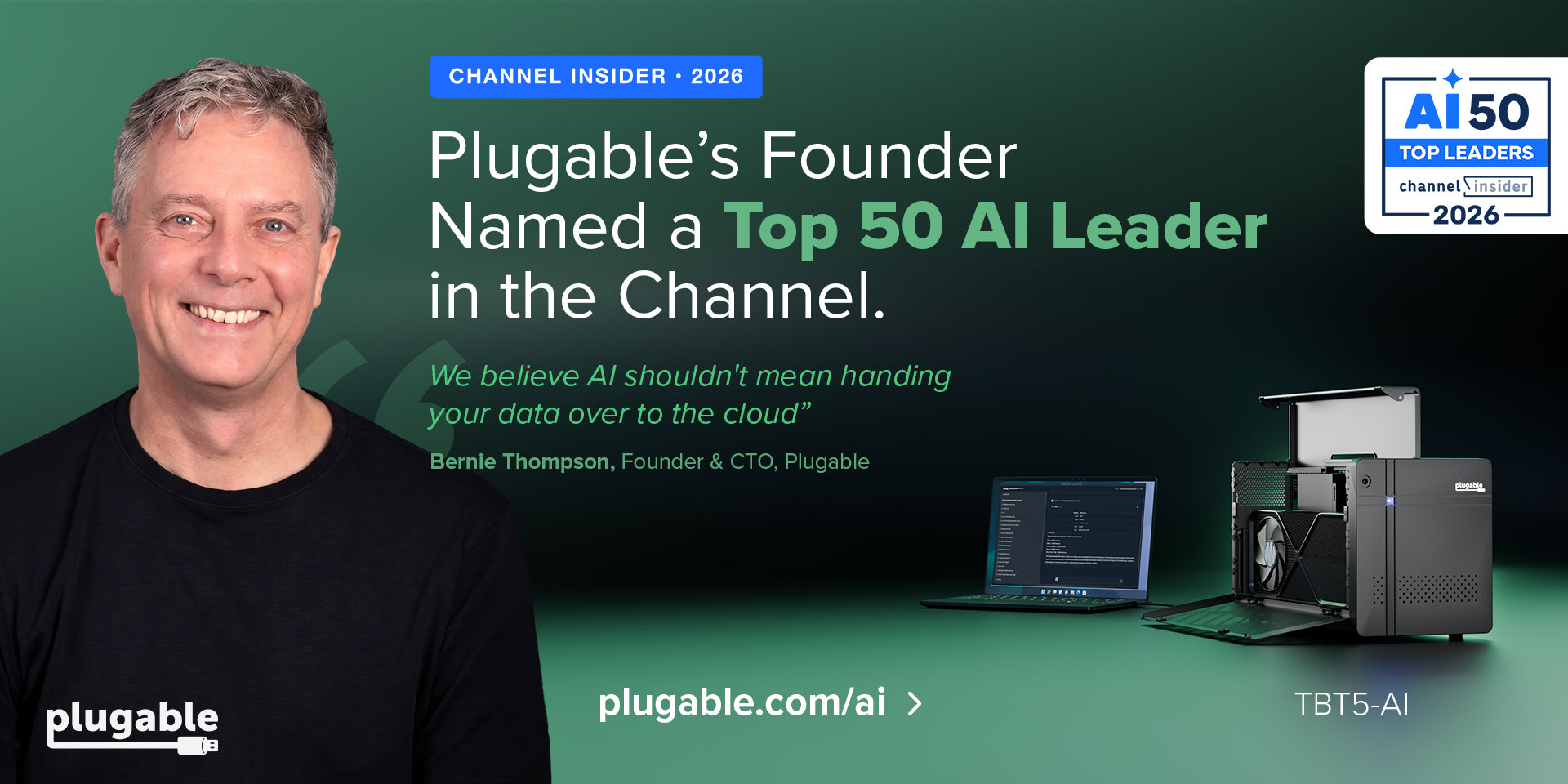Bernie Thompson Named to Channel Insider's 2026 AI Leaders in the Channel List