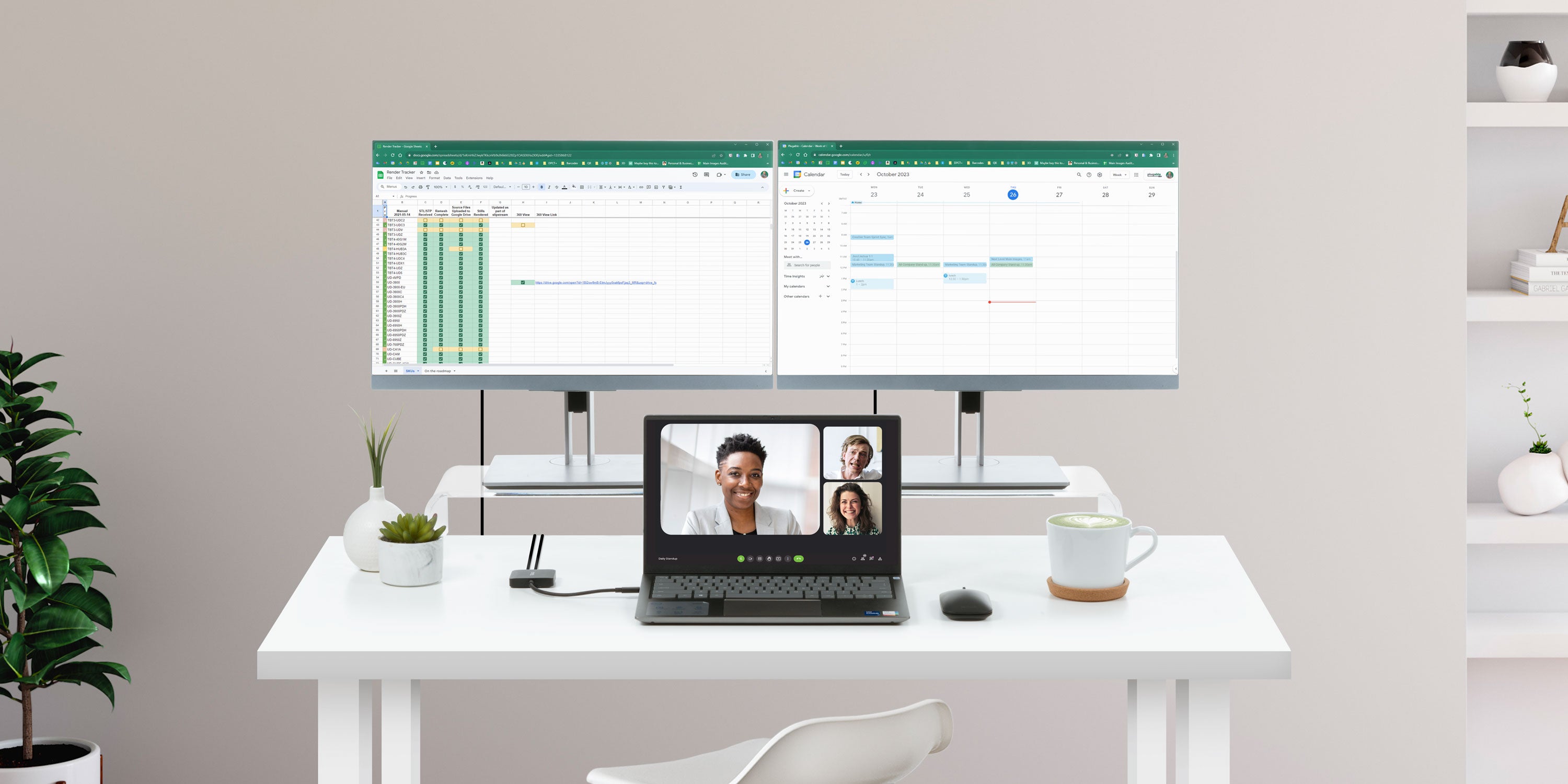 Can Multiple Monitors Really Double Productivity ~ Plugable Technologies