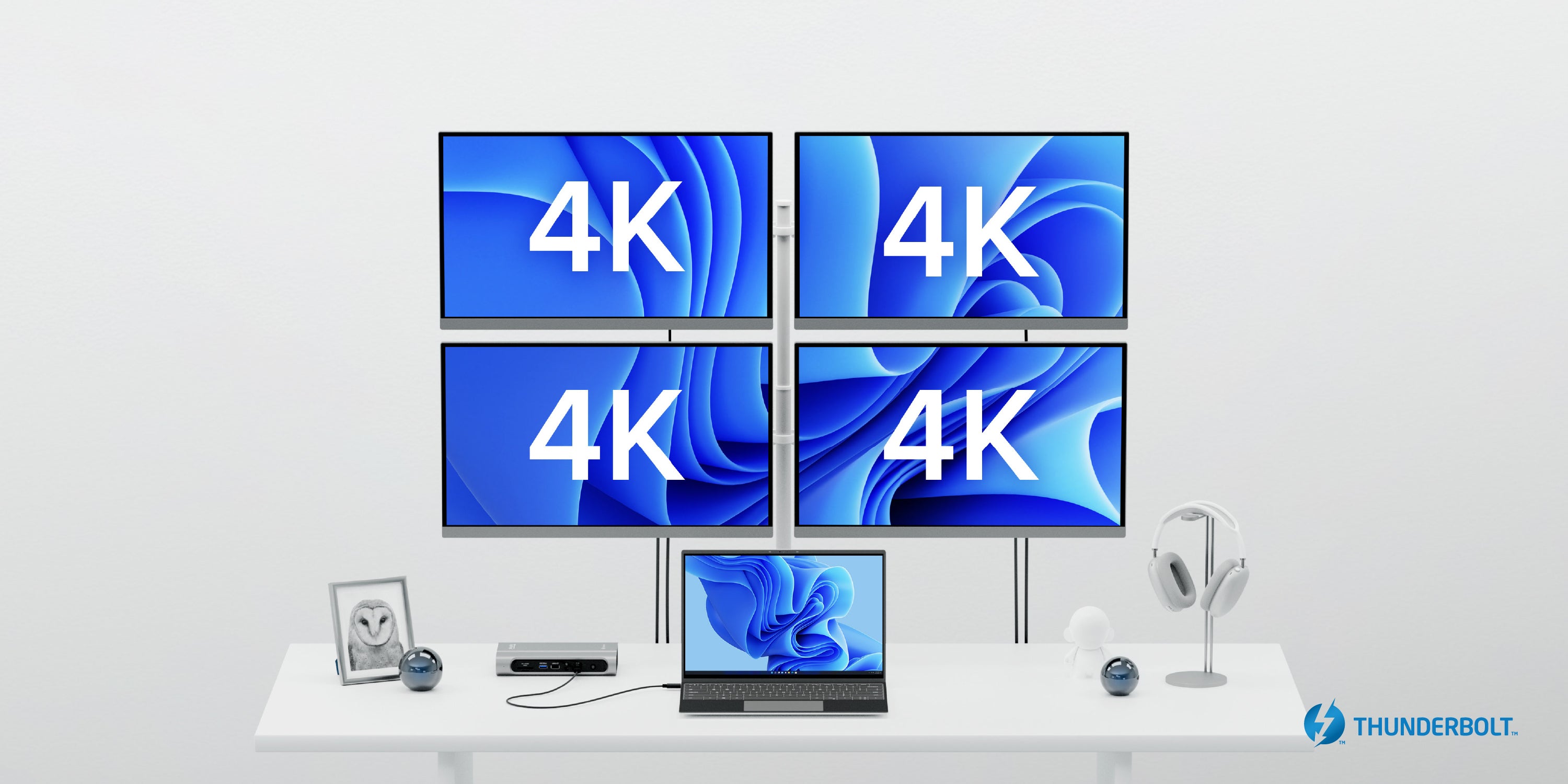 4 Screens in 4K With Plugable’s 16-in-1 Dock ~ Plugable Technologies
