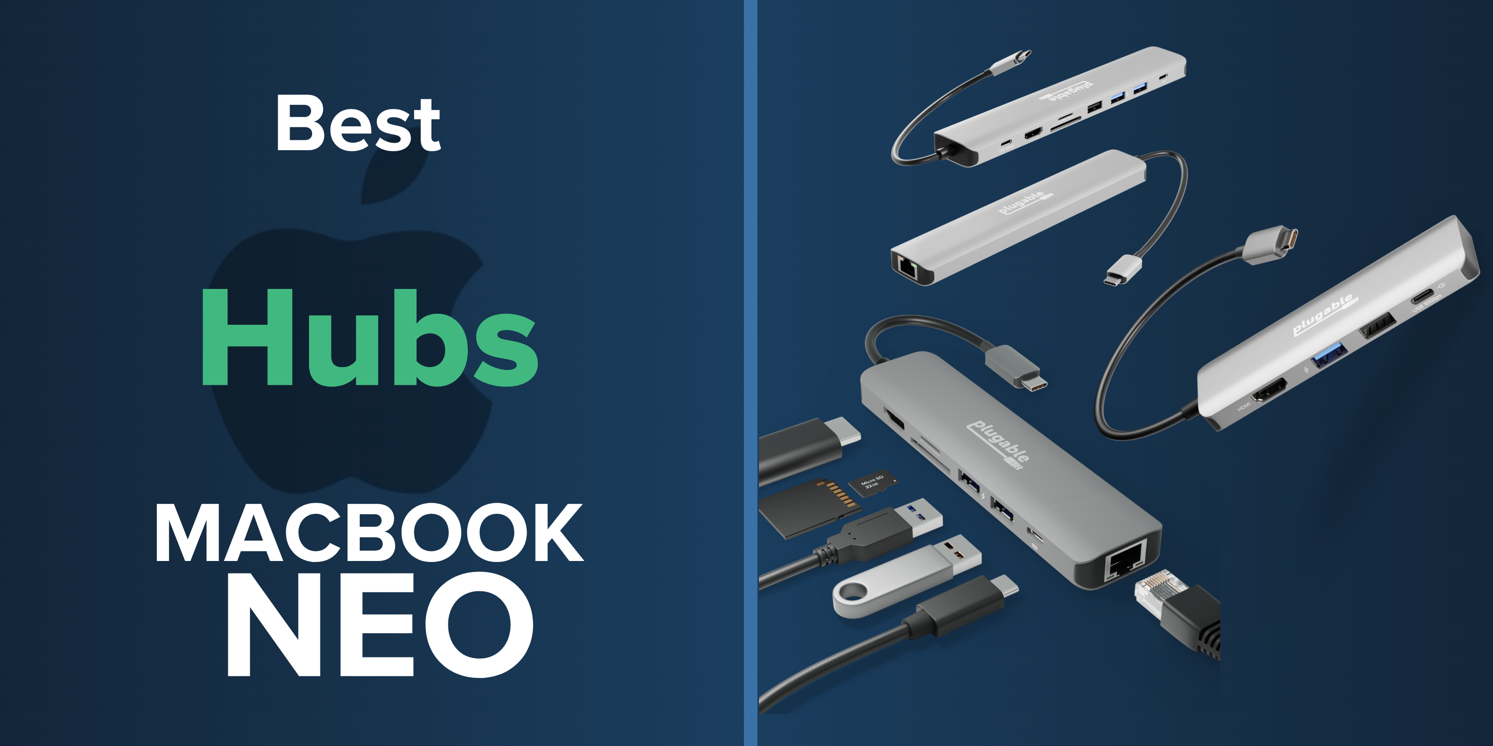 The Best USB-C Hubs for the MacBook Neo ~ Plugable Technologies