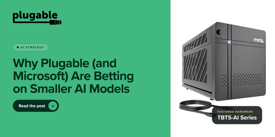 Why Plugable (and Microsoft) Are Betting on Smaller AI Models
