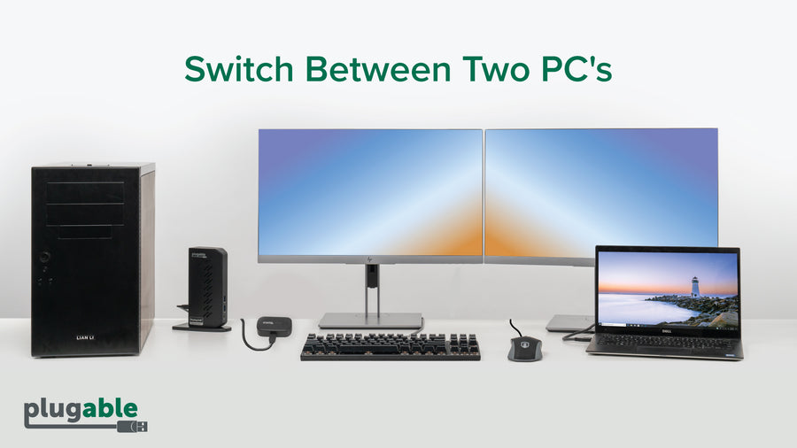 All You Need to Know About Plugable Switch/KVM Options for Sharing Two Displays and More Between Two Computers