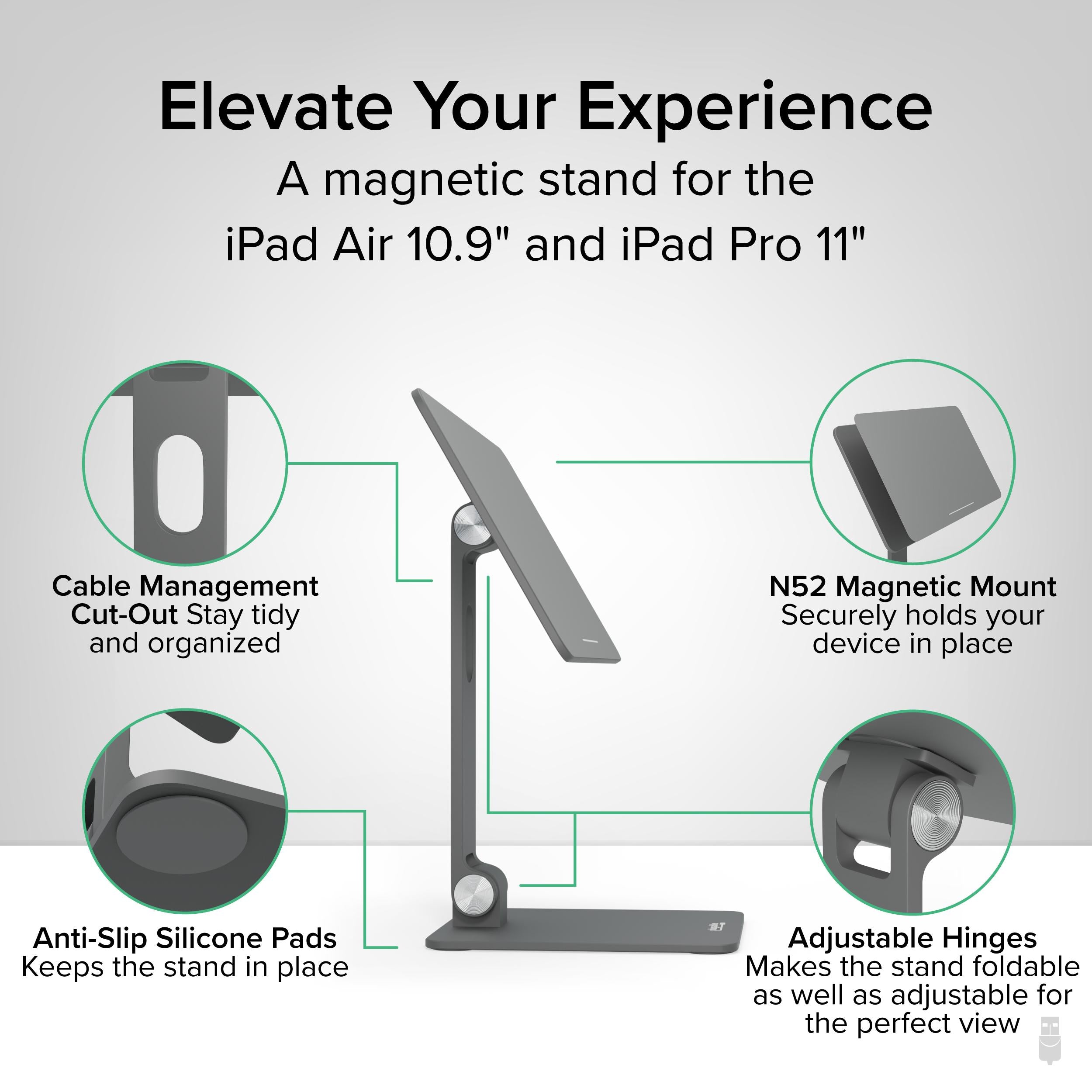 Plugable Magnetic iPad Stand for iPad Air & iPad Pro 11