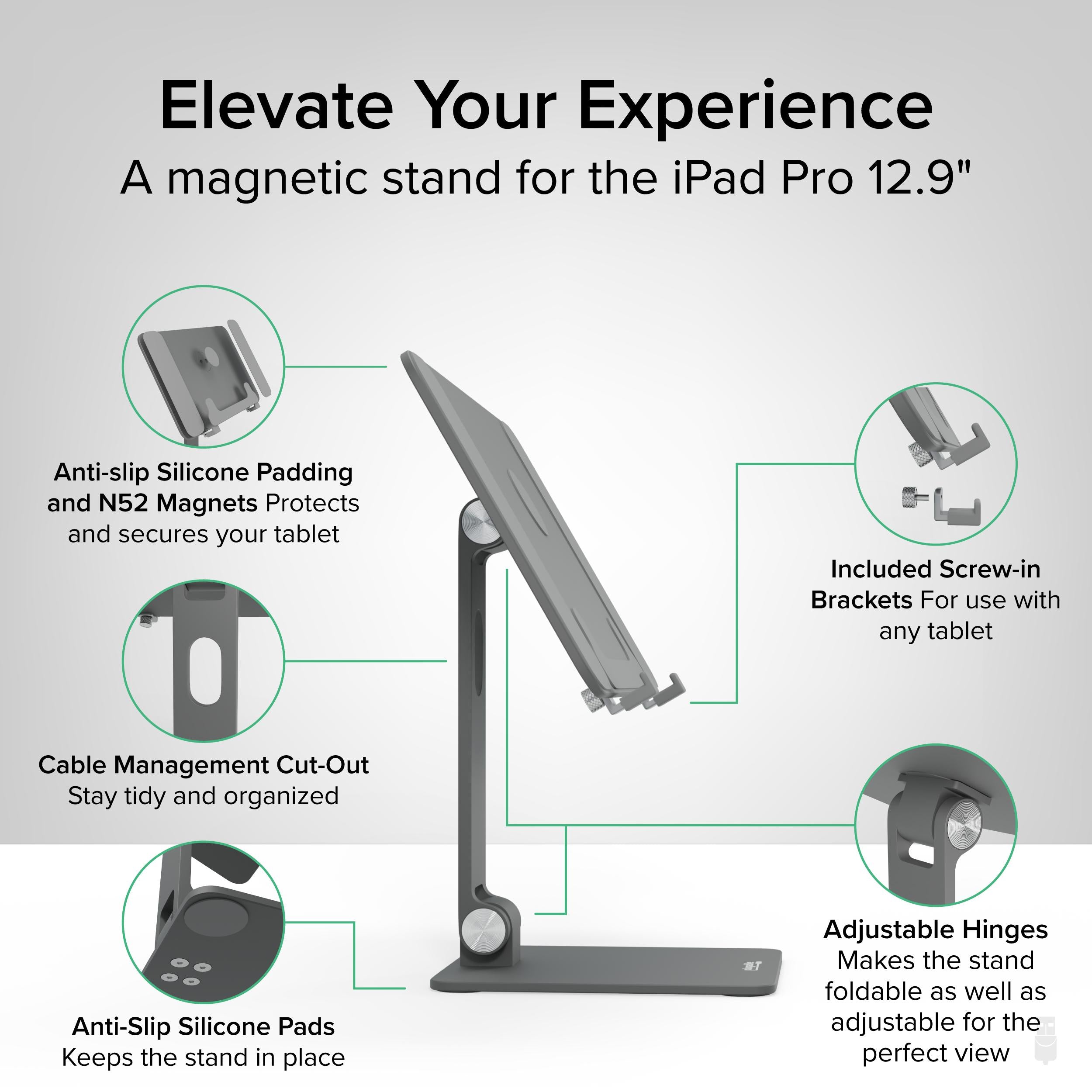 Plugable Magnetic iPad Tablet Stand for iPad Pro 12.9” ~ Plugable