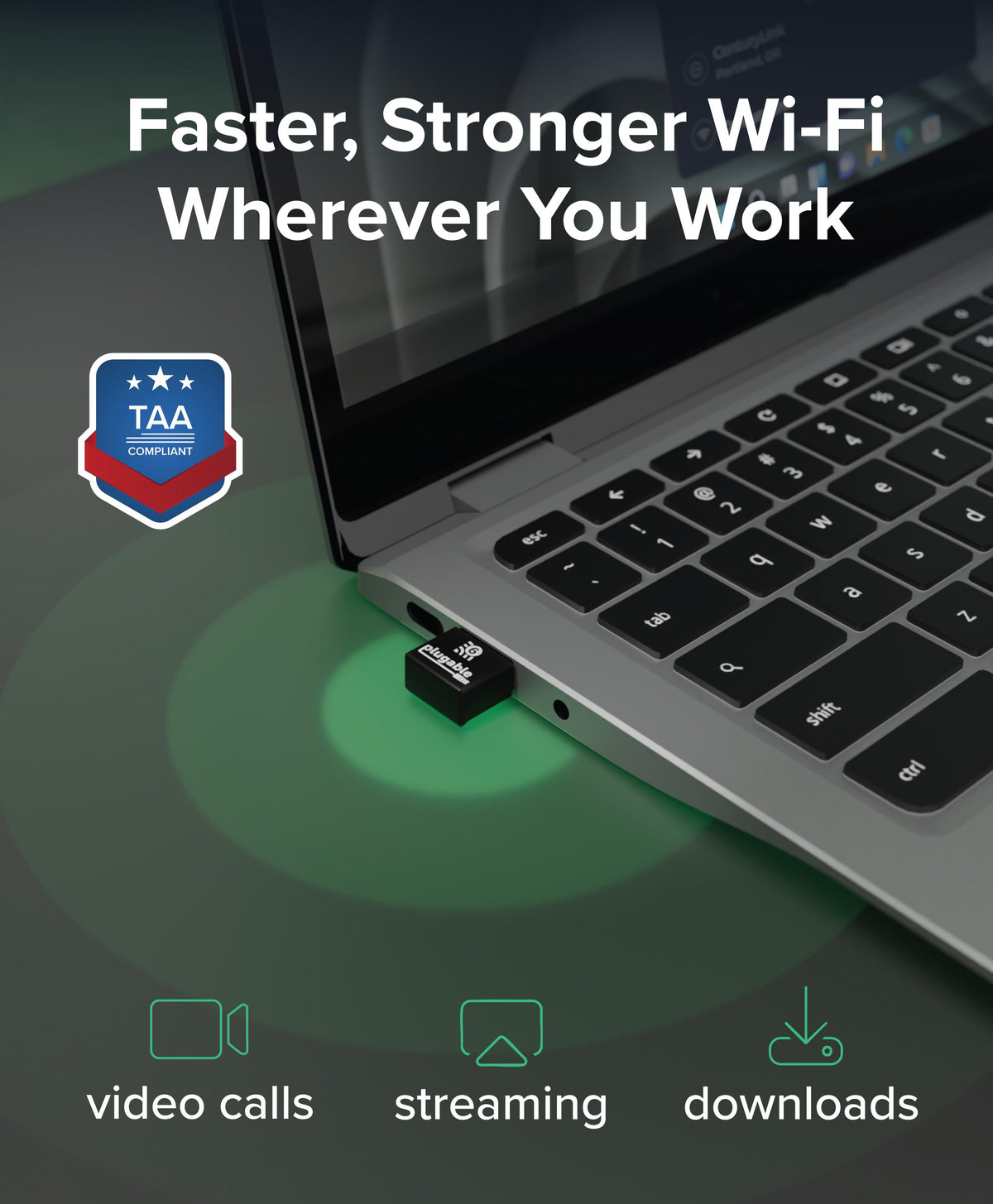 Wireless Usb Plug Plugable USB 2.0 Wi-Fi 6 Wireless Adapter ~ Plugable Technologies
