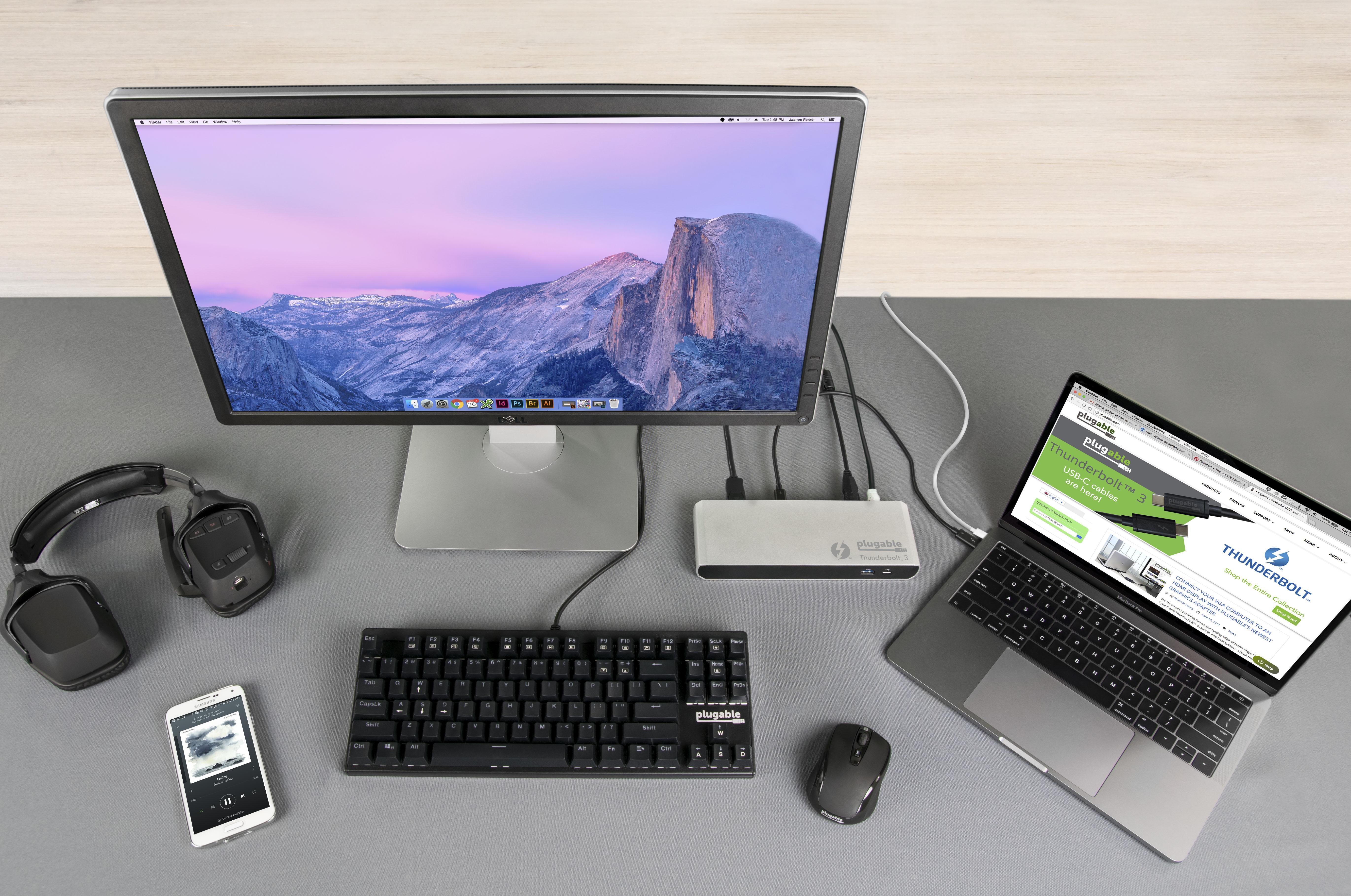 Plugable Single Display Thunderbolt™ 3 Docking Station (No Host