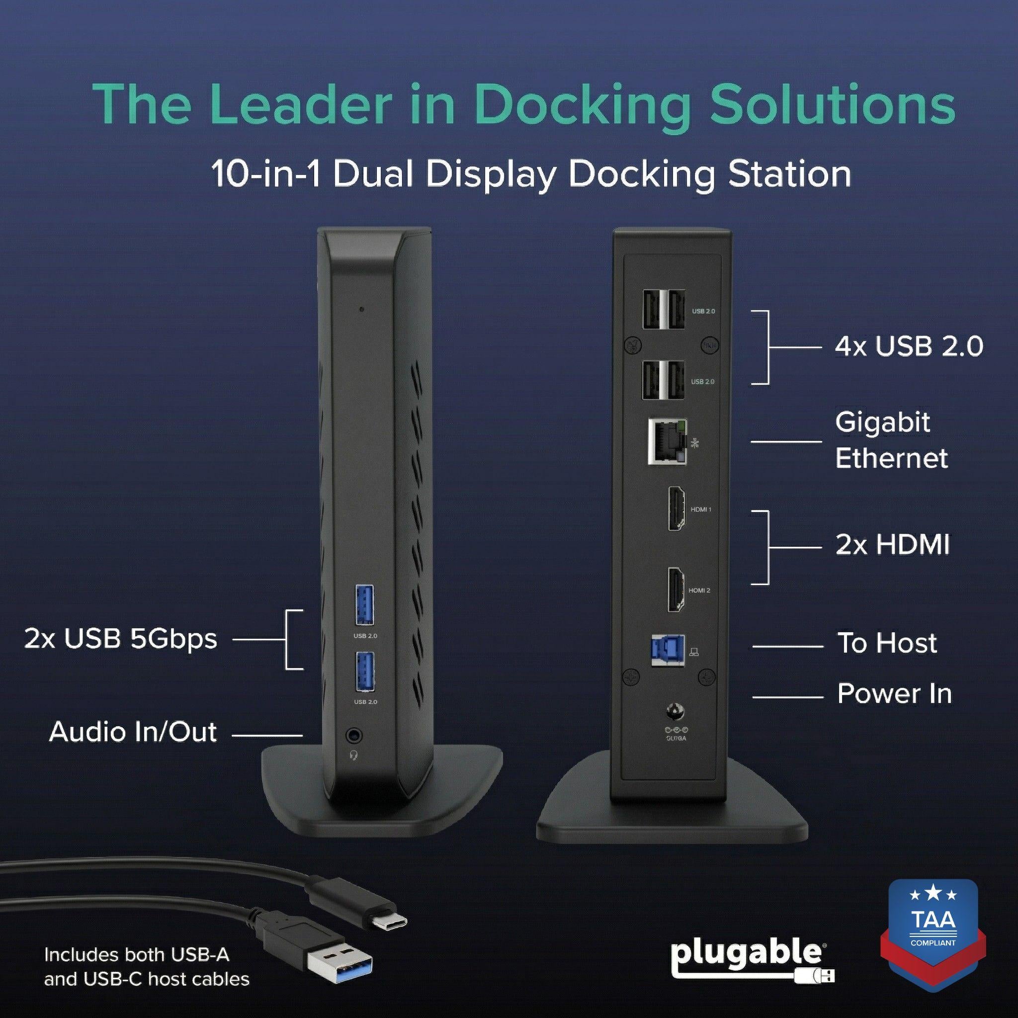 Plugable Dual Monitor Universal Docking Station ~ Plugable