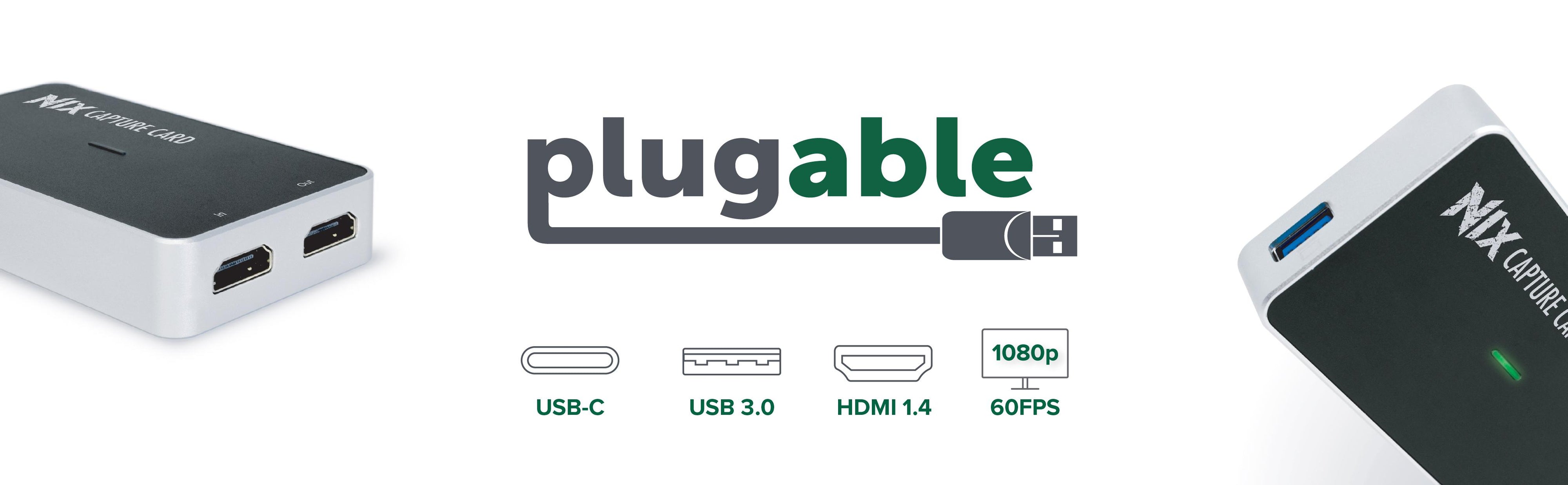 USB 3.0 HDMI Video Capture Device, 4K 30Hz Video Capture Adapter/External  USB Capture Card, UVC, Live Stream, Screen Recorder, Works w/ USB-A, USB-C