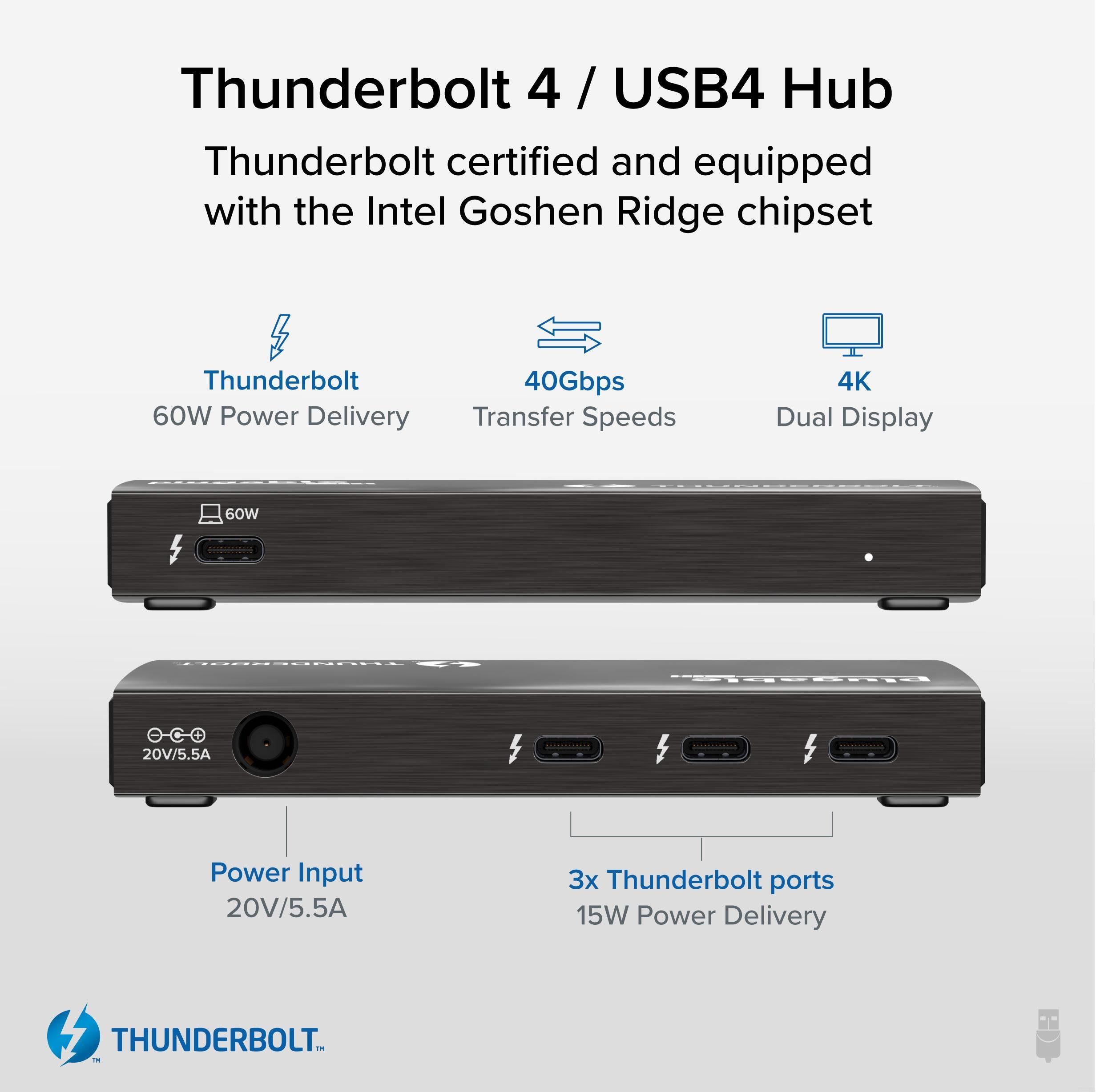 Plugable Thunderbolt 4 and USB4 Hub – Plugable Technologies