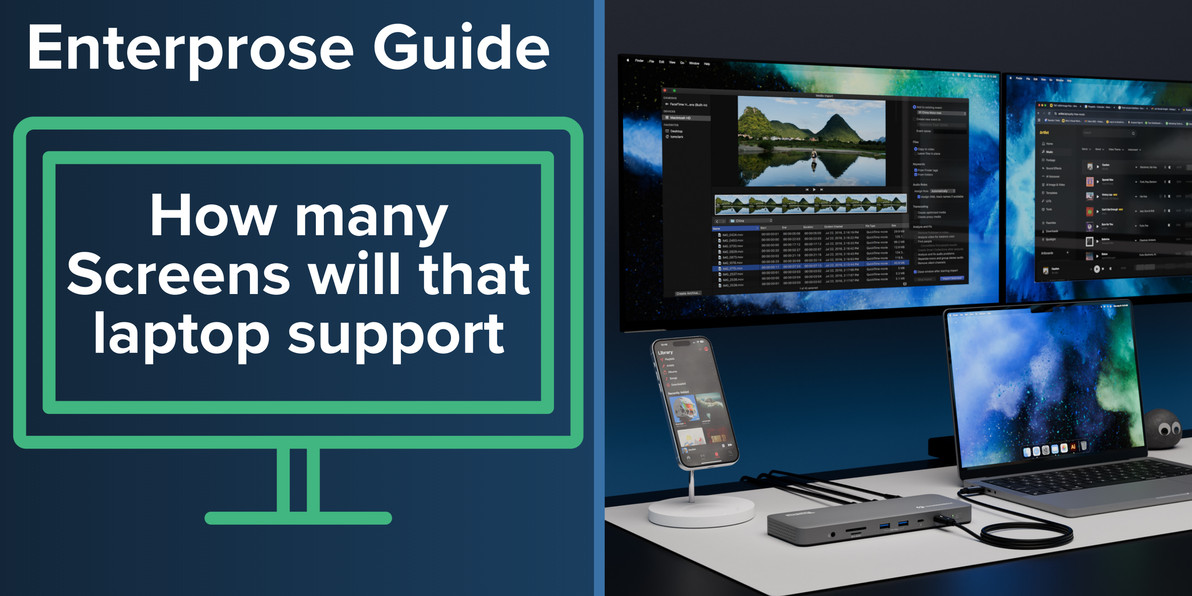 A guide to how many screens a laptop will support