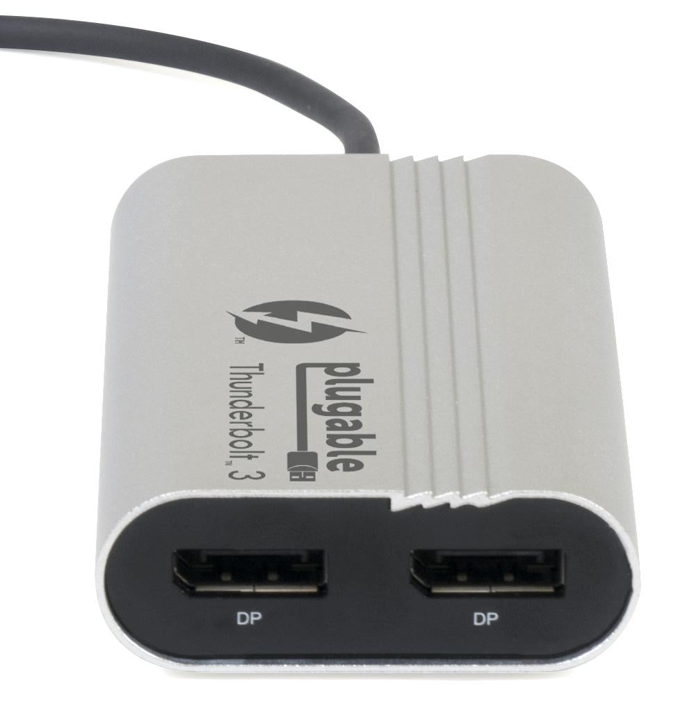 Plugable Thunderbolt™ 3 Dual DisplayPort Adapter for Mac