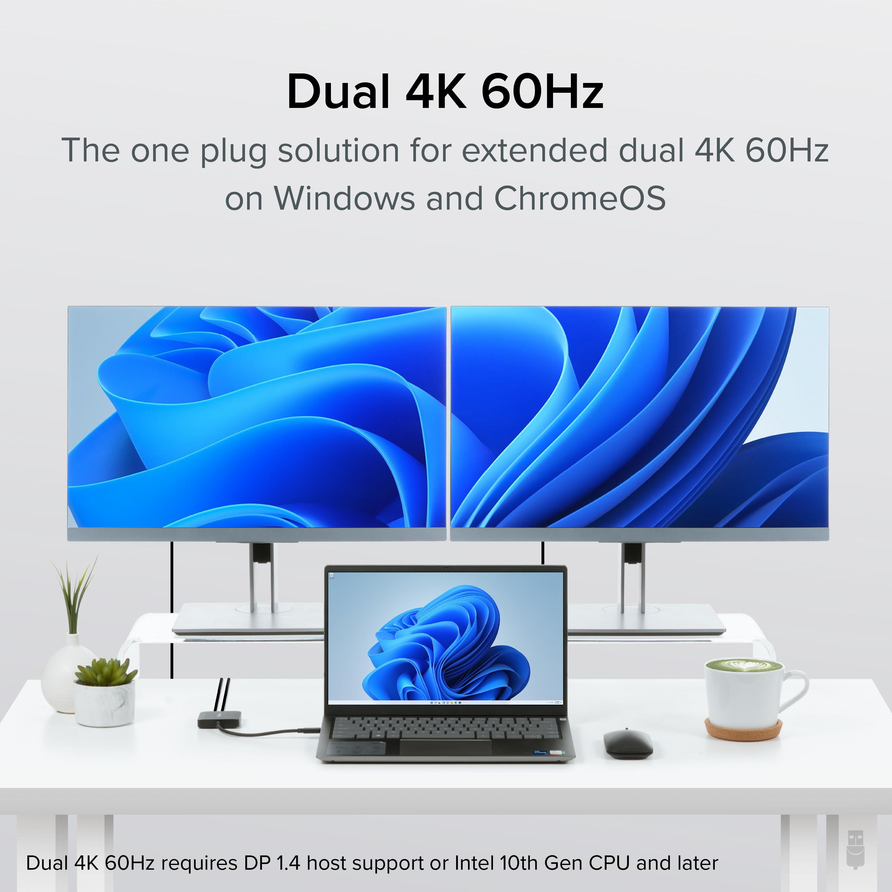 Plugable USB-C Dual 4K HDMI MST Display Adapter ~ Plugable