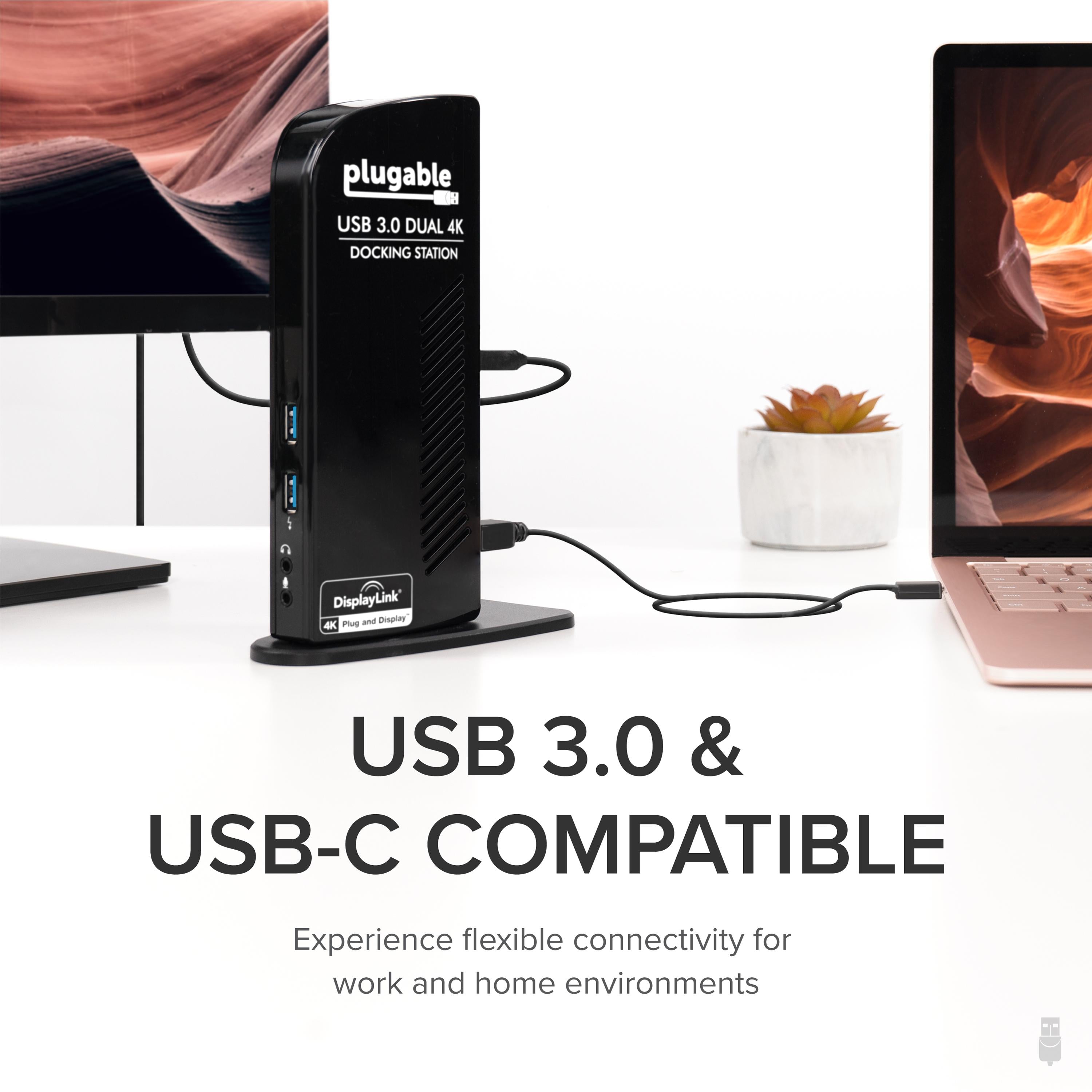 Plugable UD-6950 USB 3.0 Dual DisplayPort 4K Docking Station
