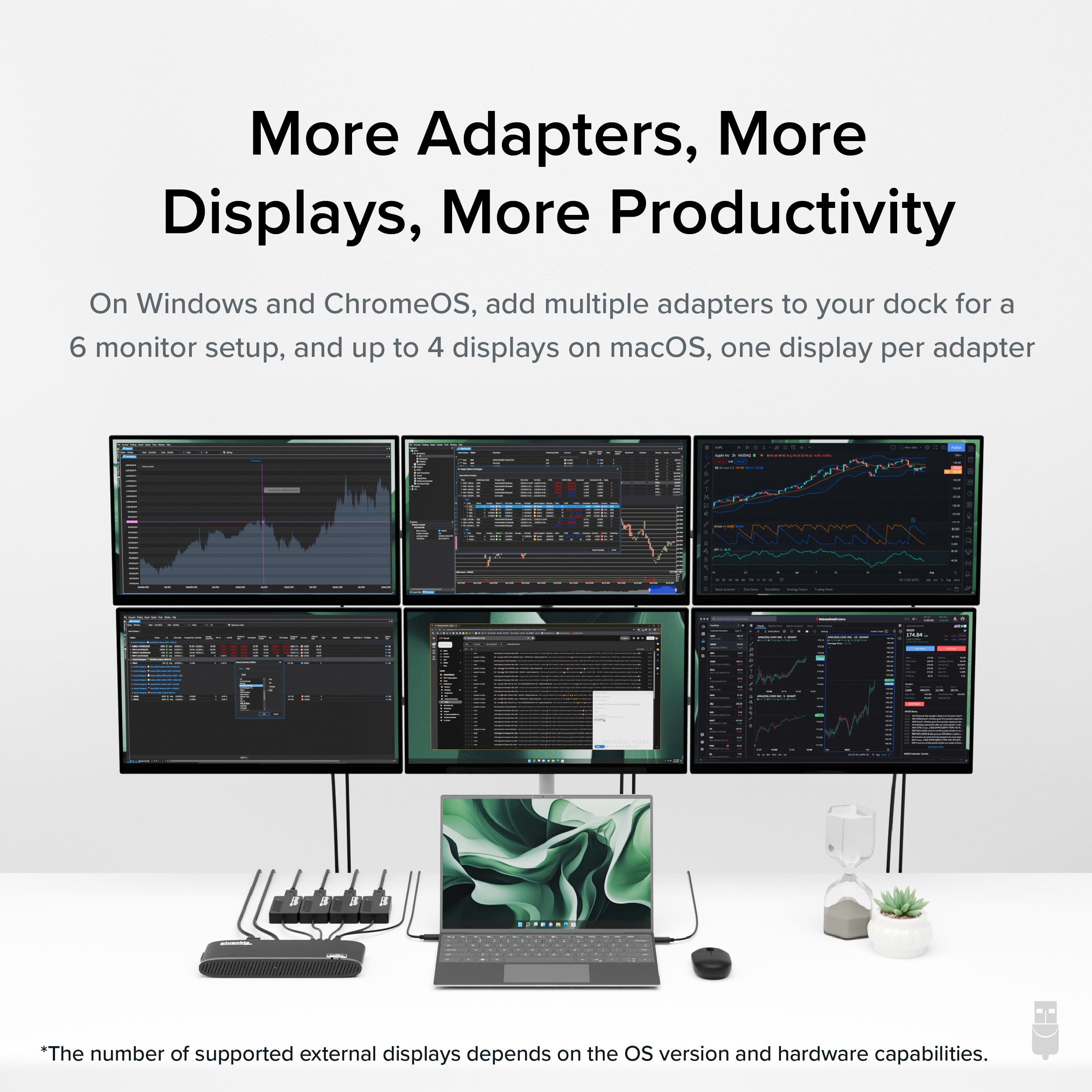 Plugable USB 3.0 4K DisplayPort Adapter for Multiple Monitors