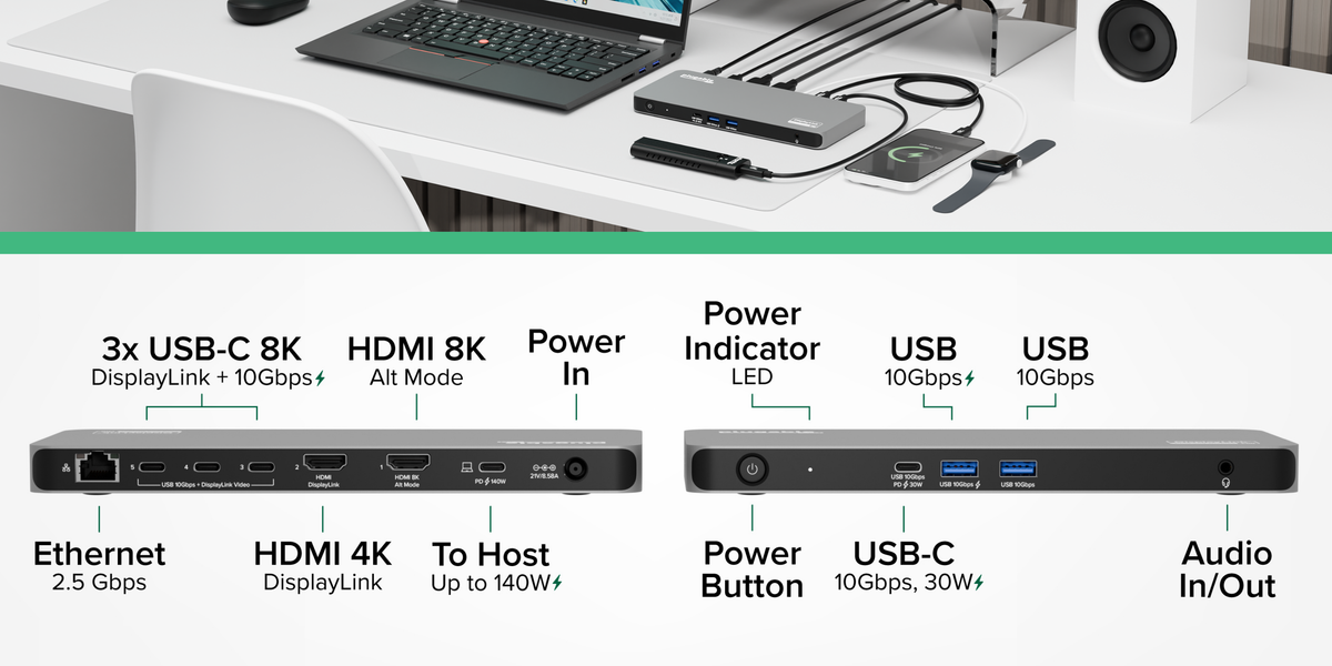 Plugable Launches 5 Display Dock, 10x Charger, 4x Display Adapter ...