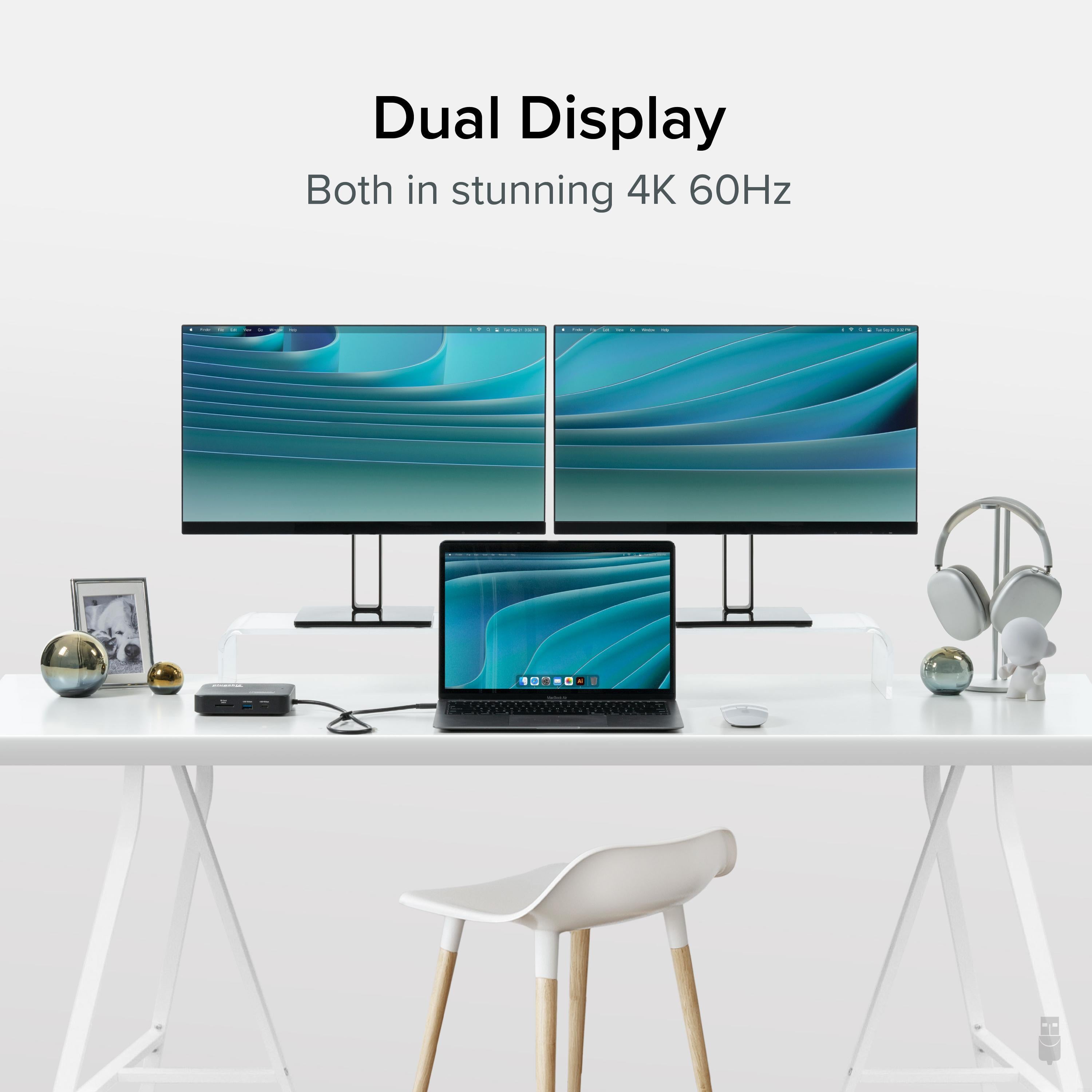 Deals PLUGABLE 6950-PDZ USB-C DUAL HDMI MINI DOCKING STATION