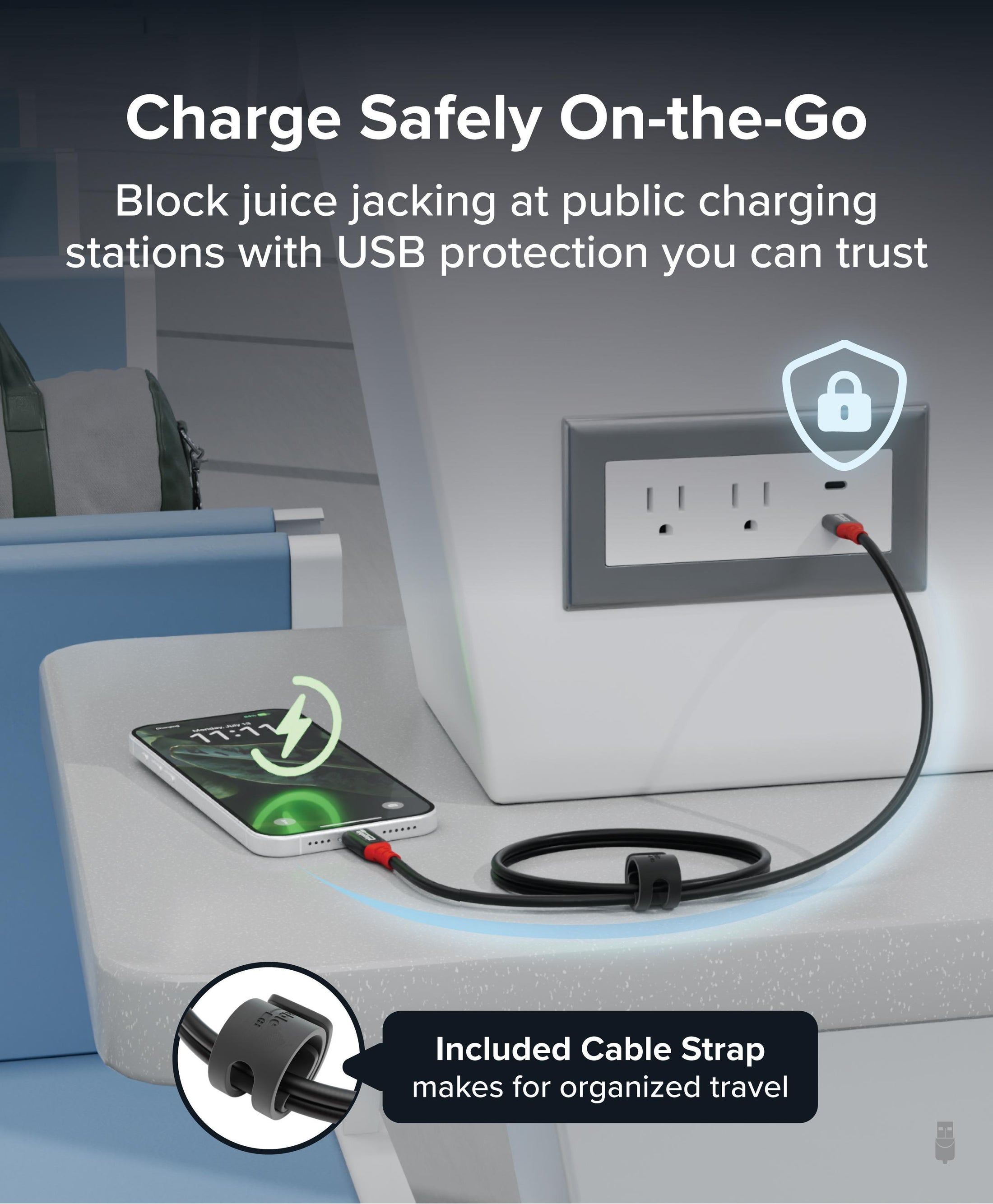 Plugable USB-C Cable, Data Blocker Charge Only, 240W (3.3 ft / 1m ...