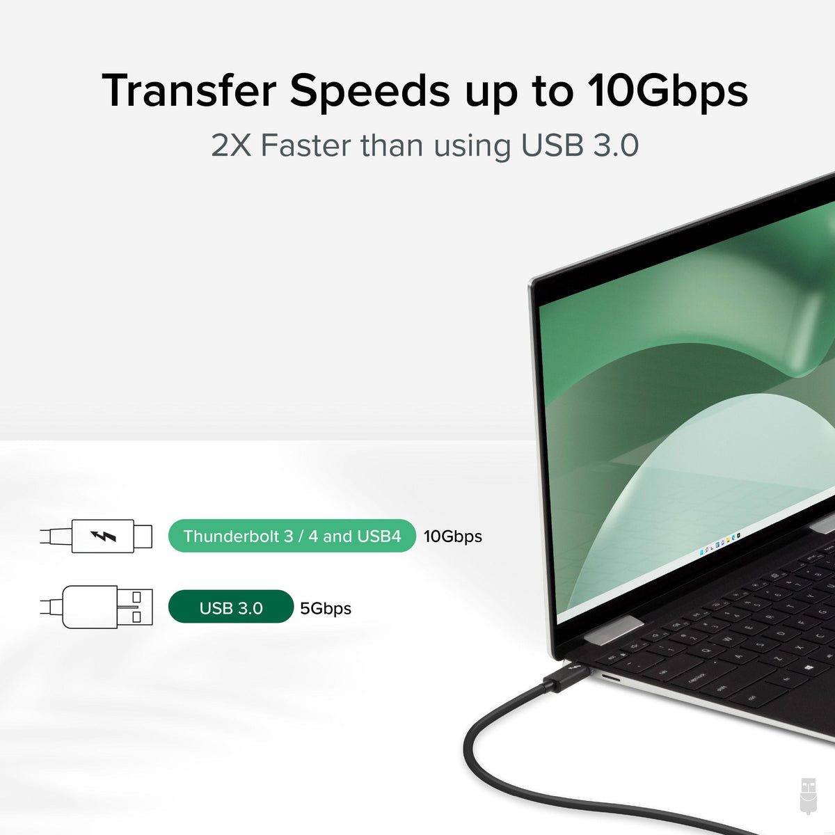 Thunderbolt™ 3 / 4 and USB4 Easy Transfer Cable ~ Plugable Technologies