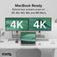 Plugable USB C to HDMI Adapter, Dual Monitor 4K 60Hz for Apple Mac M1/M2/M3, DisplayLink Multiple Displays for Thunderbolt MacBook or iMac, Driver Required (USBC-6950M) image 3