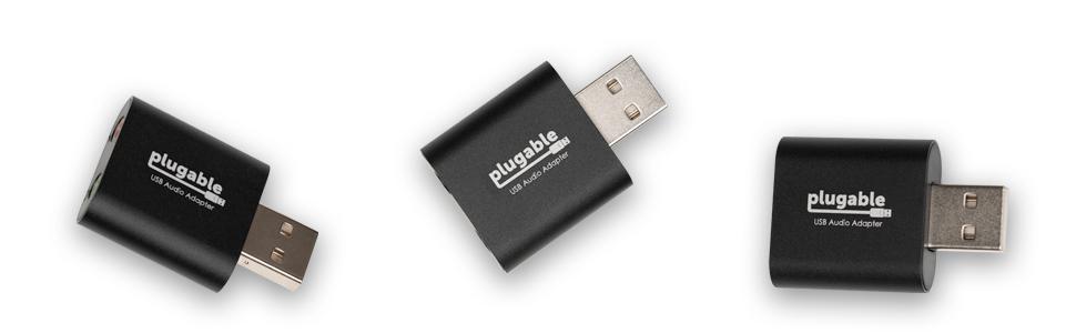 An image of three USB-AUDIO adapters
