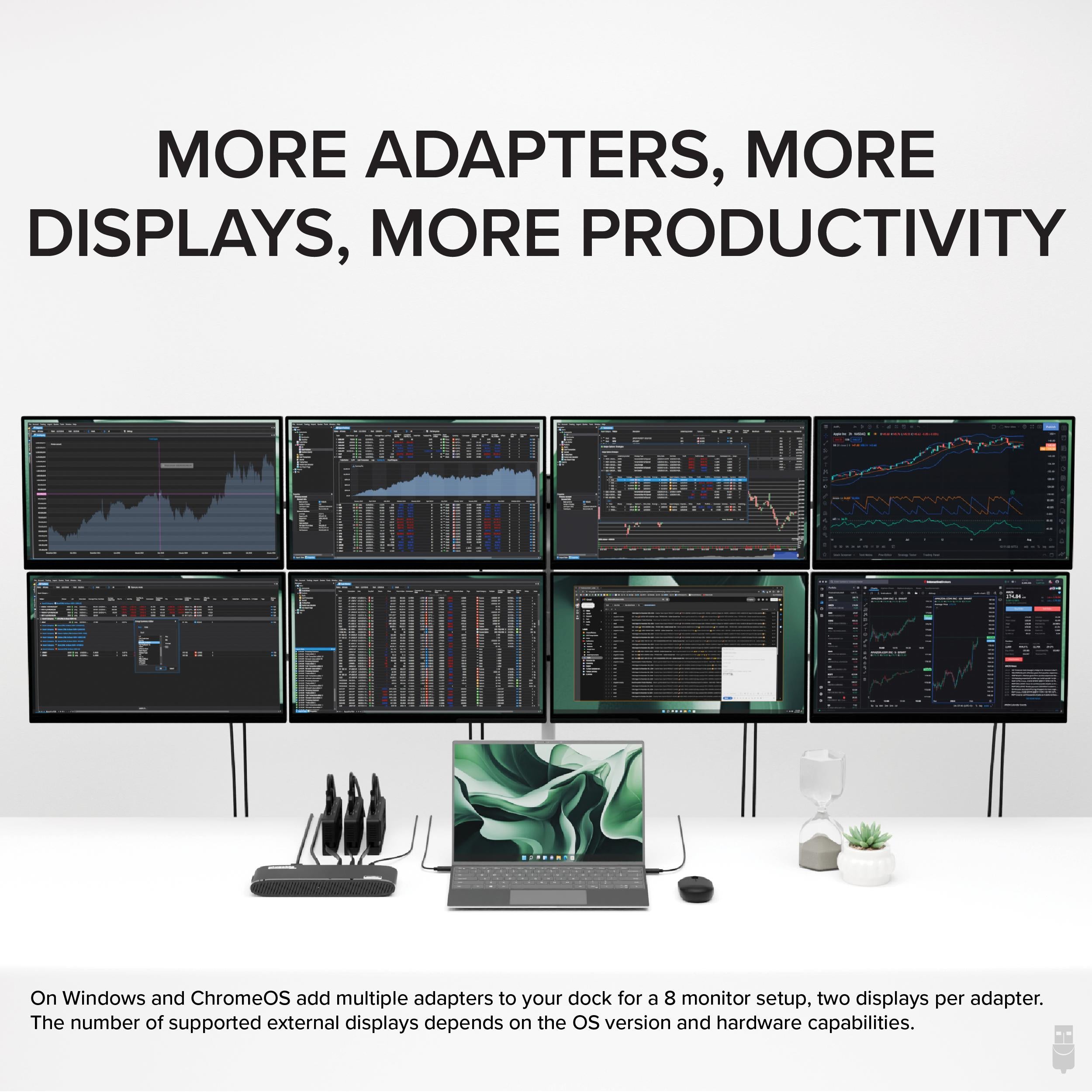 Plugable 4K DisplayPort and HDMI Dual Monitor Adapter for USB 3.0