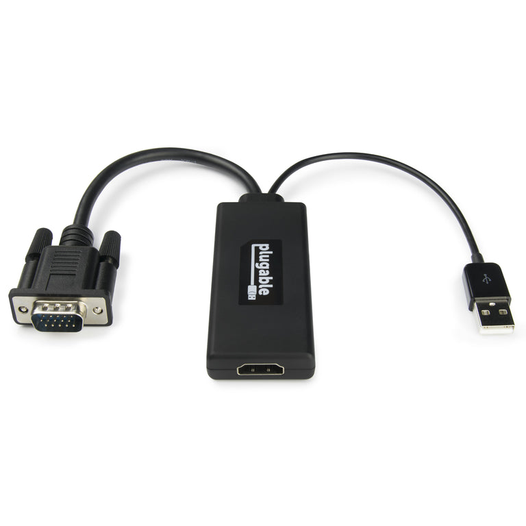 VGAM-HDMIF showing the VGA connection, HDMI connection, and USB connection