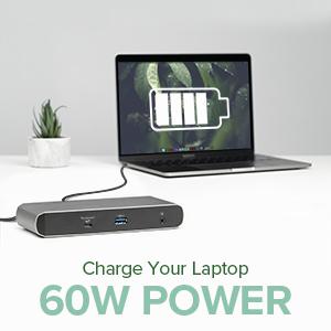 60W power delivery charging capabilities