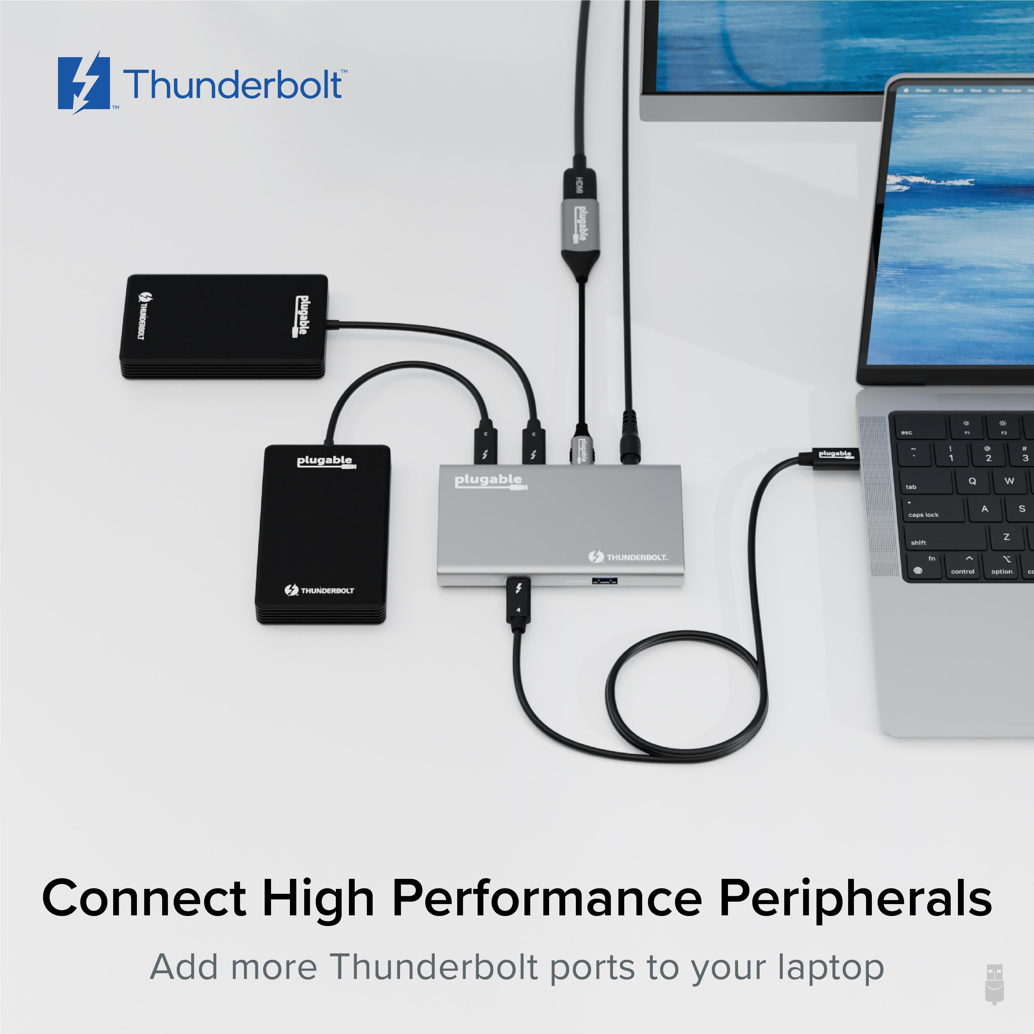 Plugable 5-in-1 Thunderbolt 4 and USB4 Hub ~ Plugable Technologies