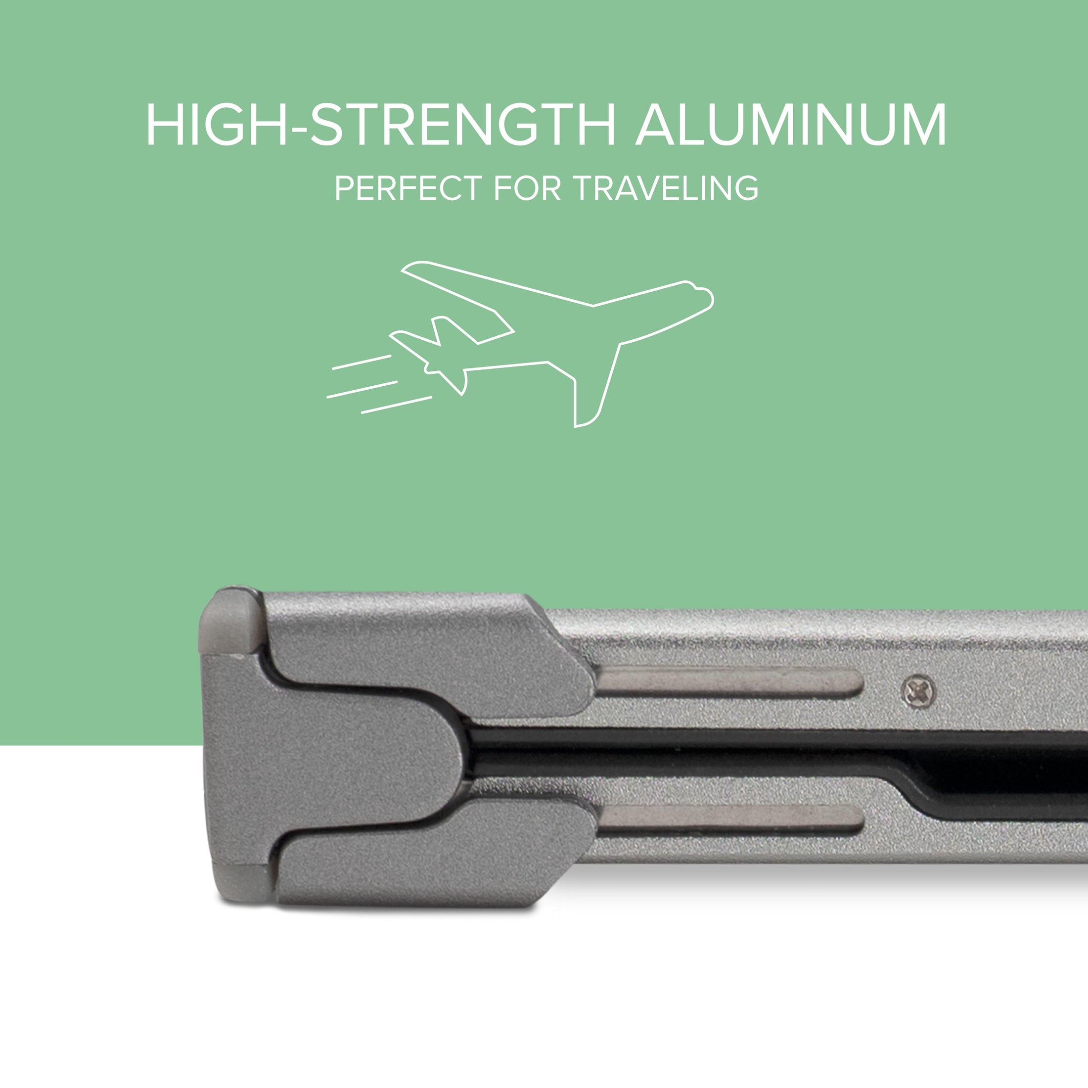 BT-KEY3XL foldable keyboard features high-strength aluminum construction for travel.