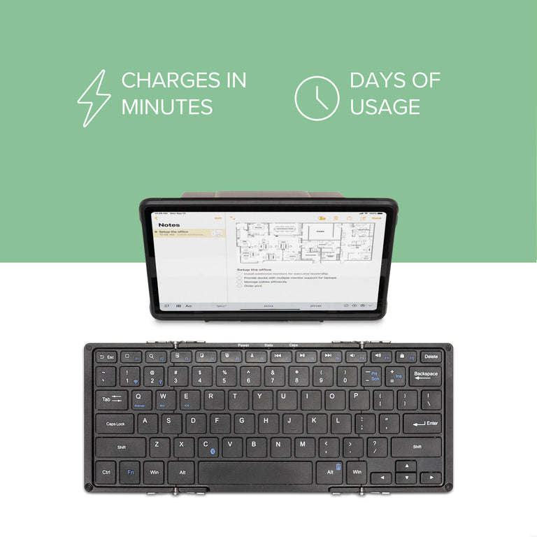Plugable Bluetooth® Full-Size Folding Keyboard and Case ~ Plugable ...