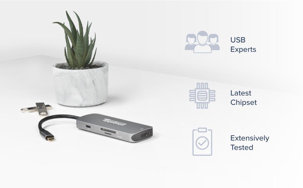 Plugable USBC-7IN1, thumb drives, and notes