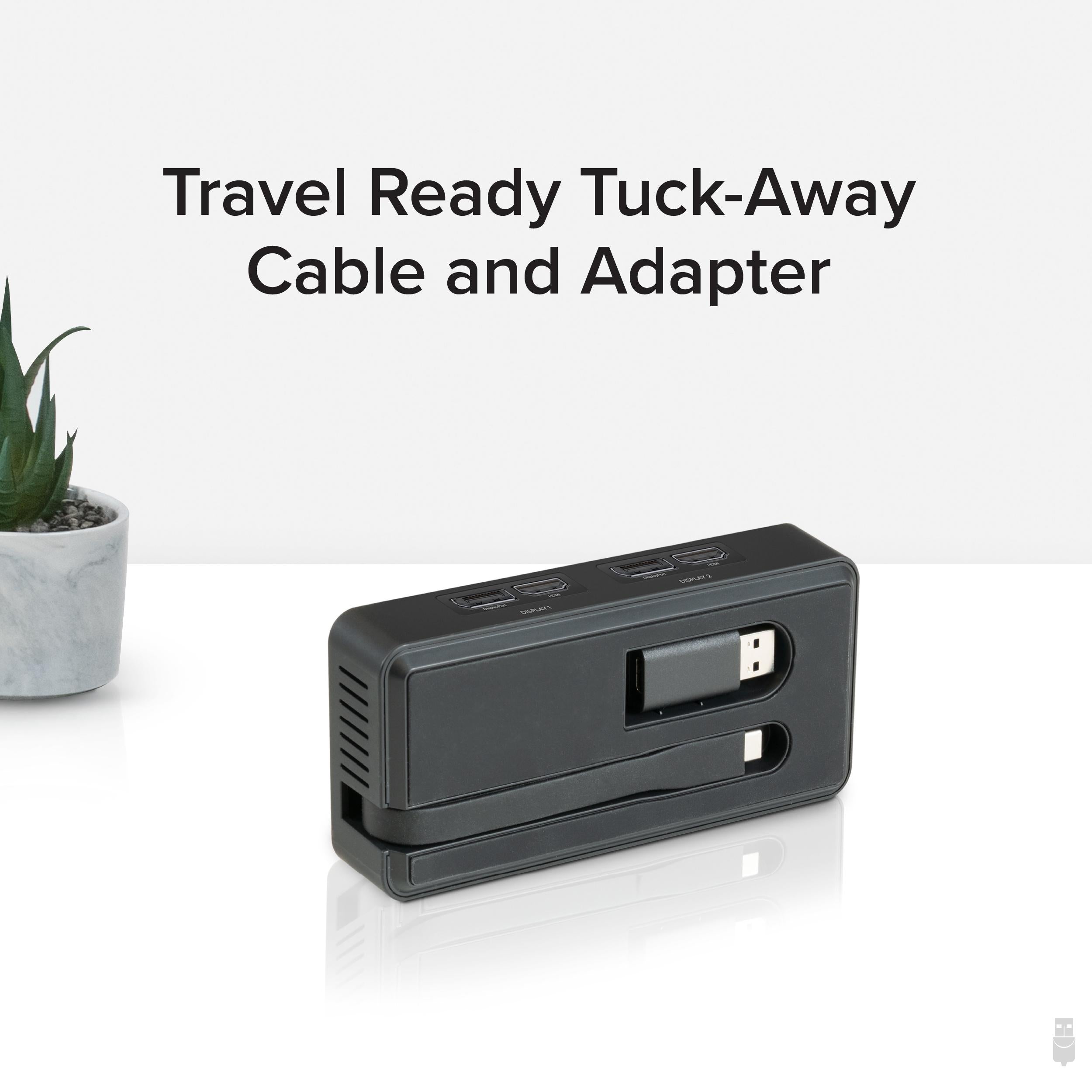 Plugable USB 3.0 and USB-C 4K DisplayPort and HDMI Dual Monitor