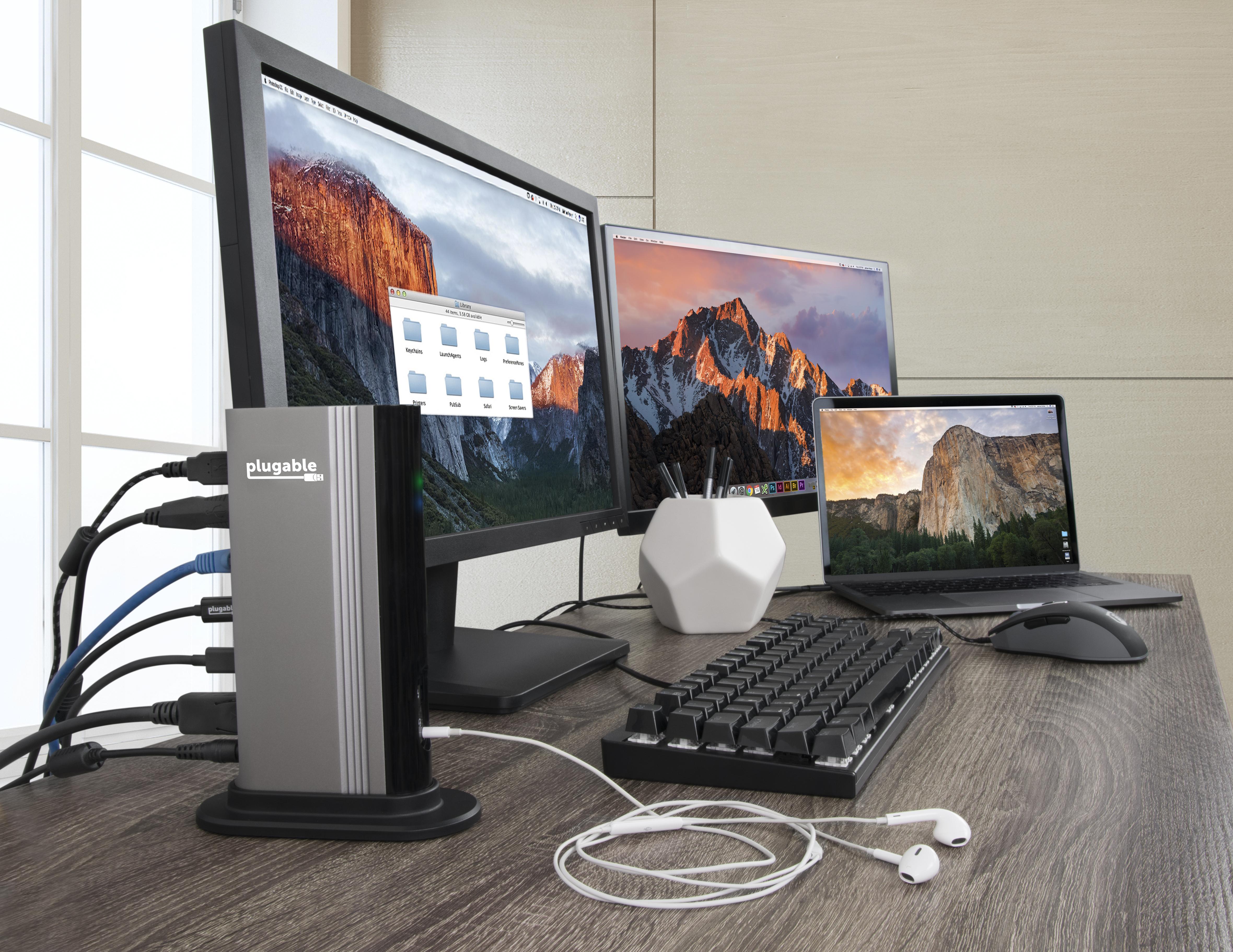Plugable TBT3-UDV Thunderbolt™ 3 Dock with Host Charging (Supports