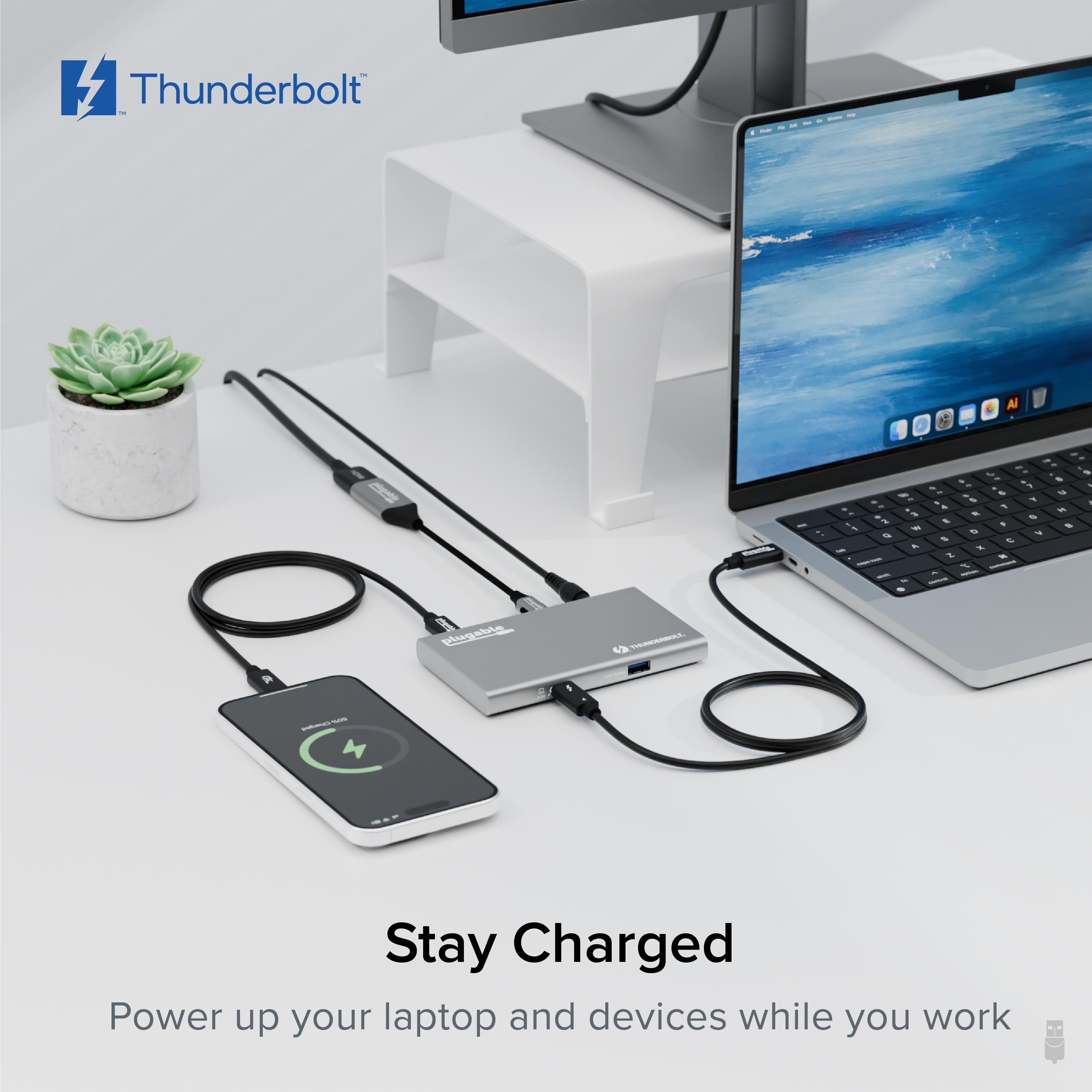Plugable 5-in-1 Thunderbolt 4 and USB4 Hub ~ Plugable Technologies
