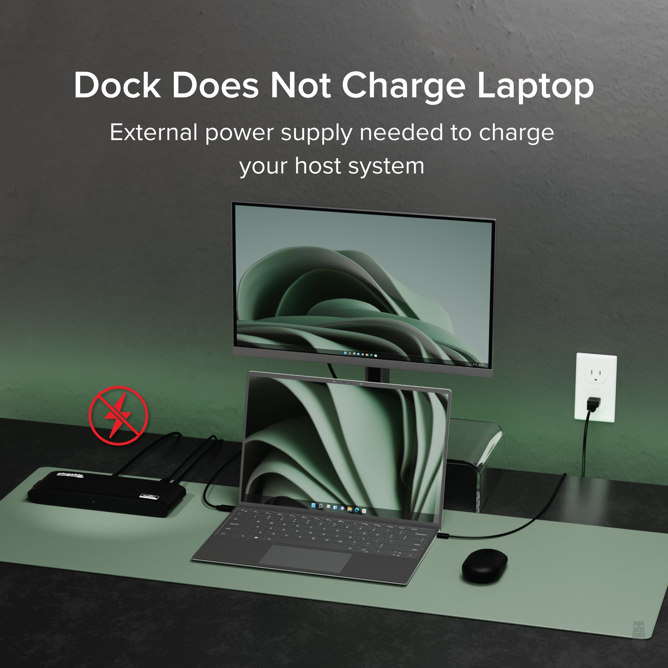 Plugable Universal Dual HDMI Monitor Docking Station for Dell, HP, Lenovo, Macbook (B-Stock)